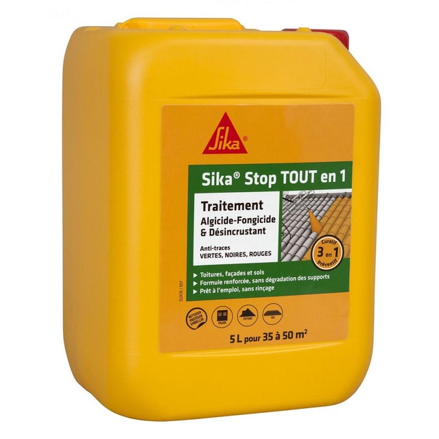 Traitement 2 en 1 curatif et désinfectant 5 L STOP TOUT EN 1 - SIKA