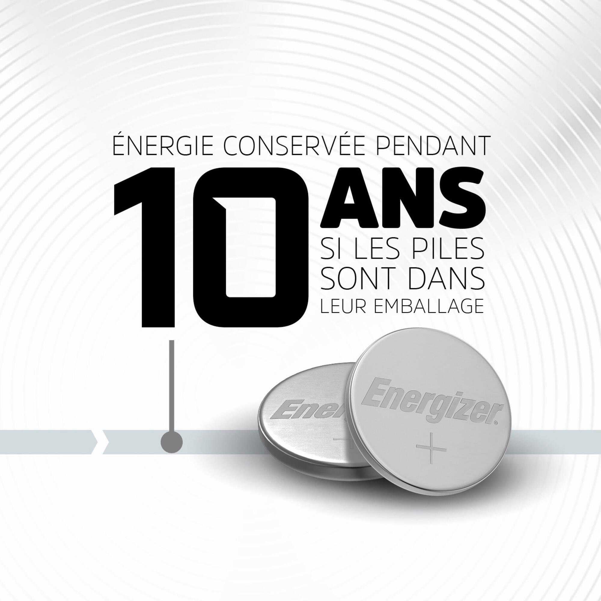 Piles bouton au lithium Energizer 2016, paquet de 2 - 3