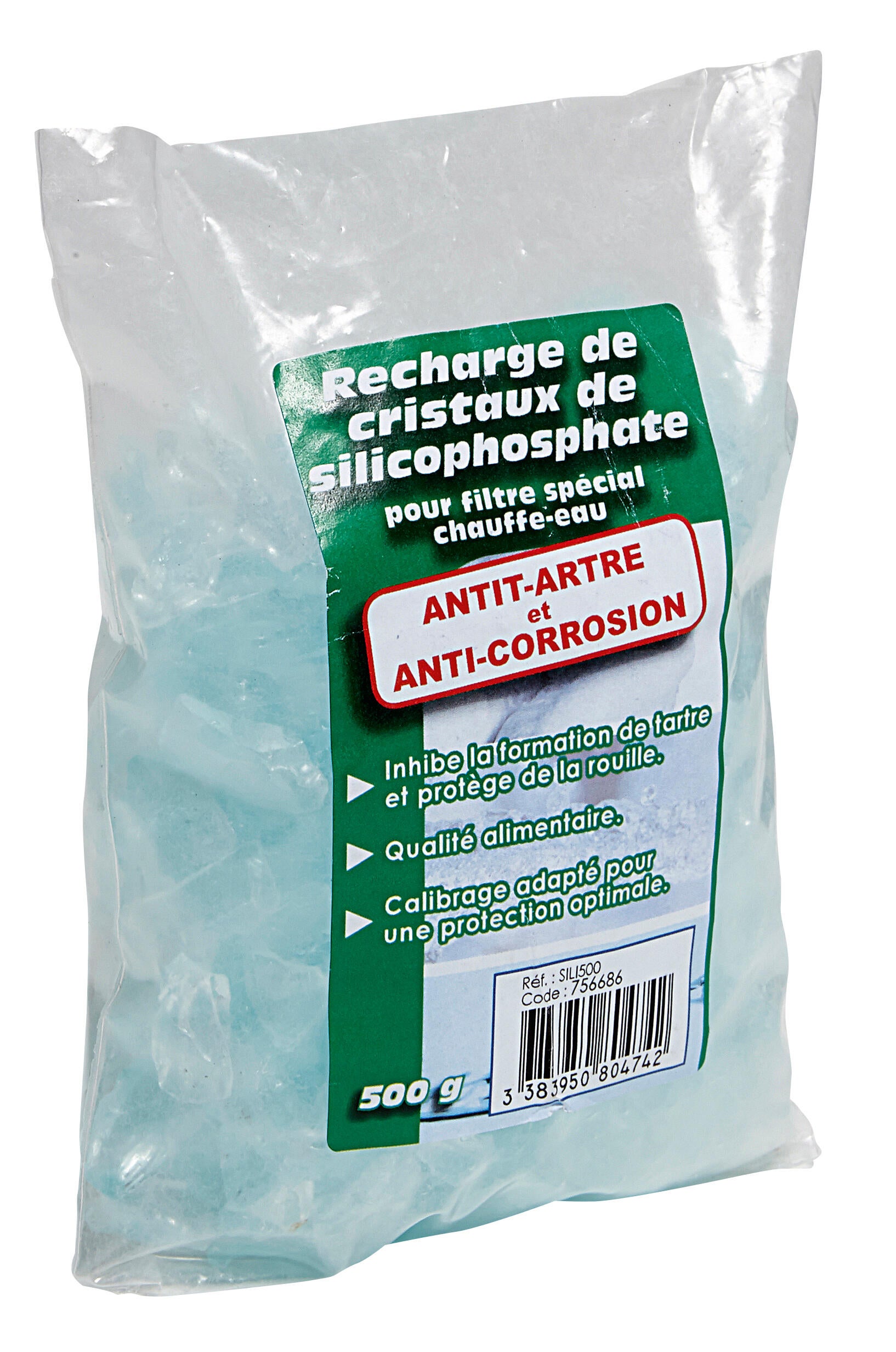 Recharge anti-tartre+ anti-corrosion pour filtre à chauffe-eau - 2