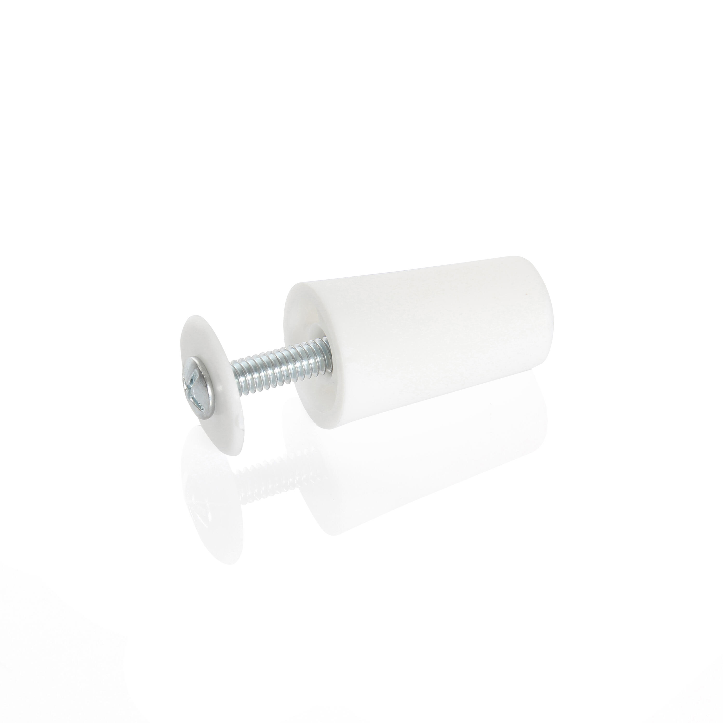 Lot de 2 butées volets en plastique blanc - 2