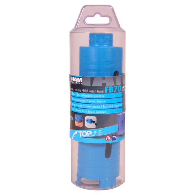 Trépan diamant pour la brique et béton cellulaire Diam.52 mm L.150 mm - DIAM INDUSTRIES - FB70052NM16-1 