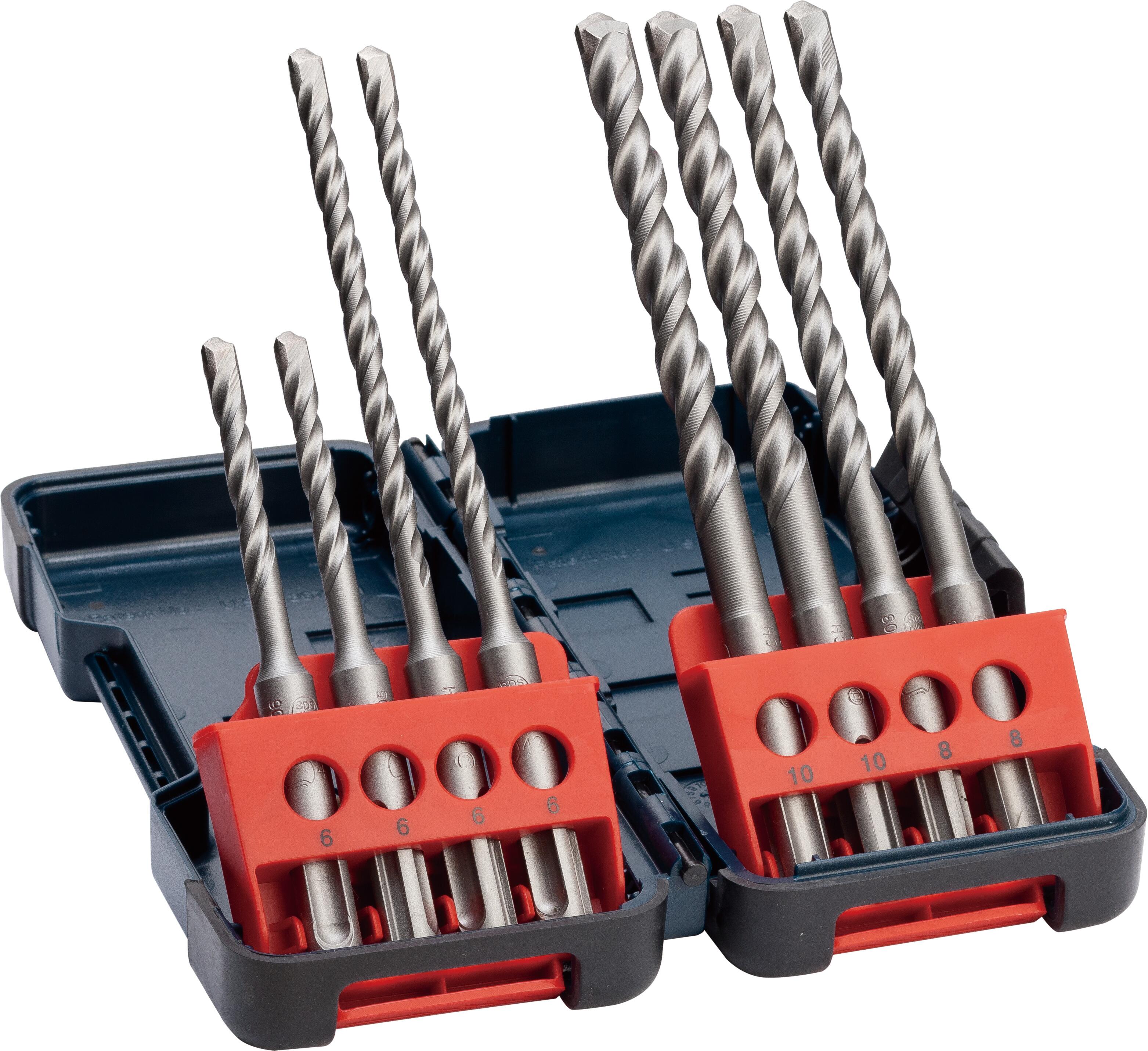 Coffret de 8 forets béton SDS+ Diam 6 à 10 mm - BOSCH - 2
