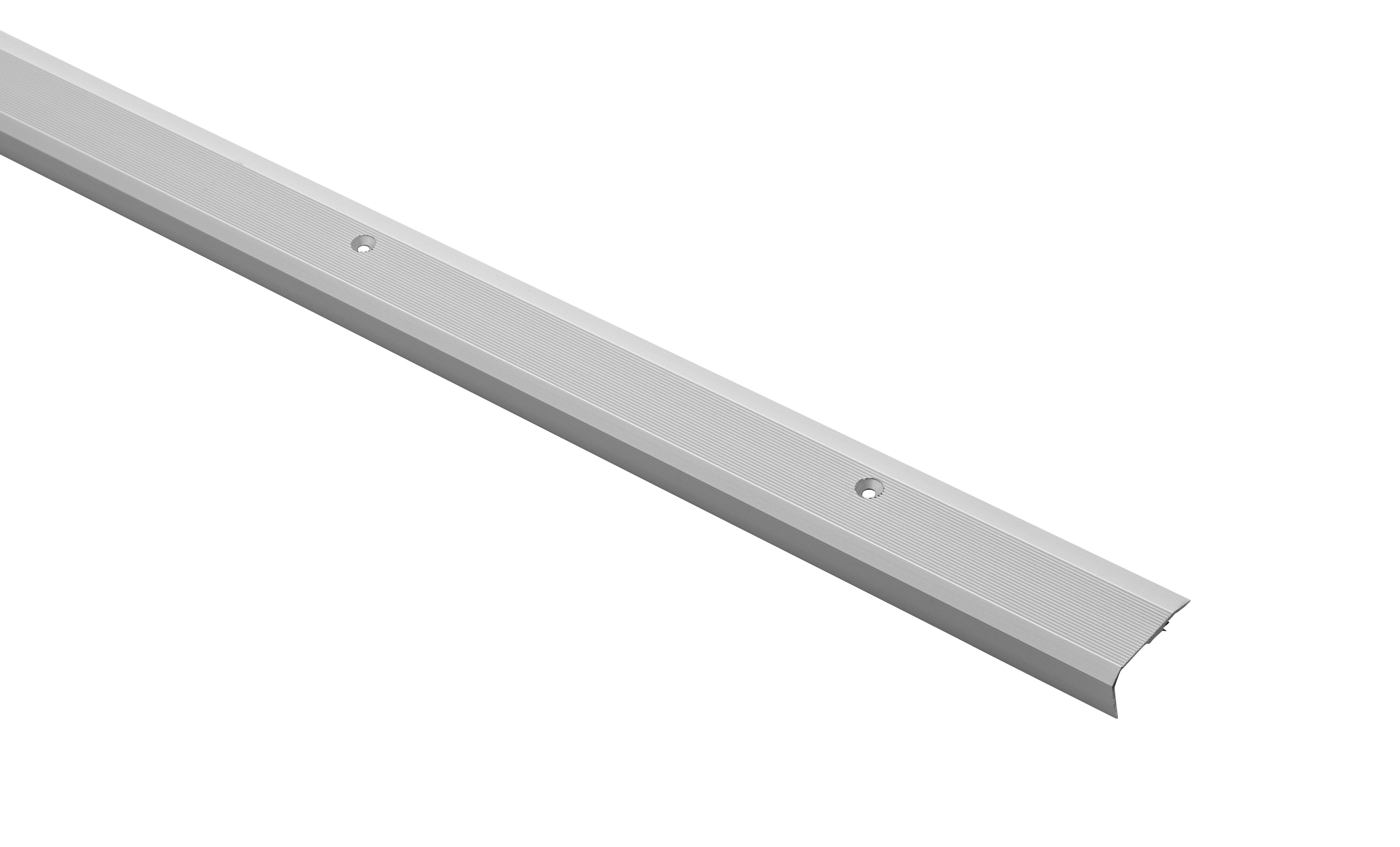 Nez de marche aluminium strié à visser L.170 x l.3,60 cm Tecnis - 4
