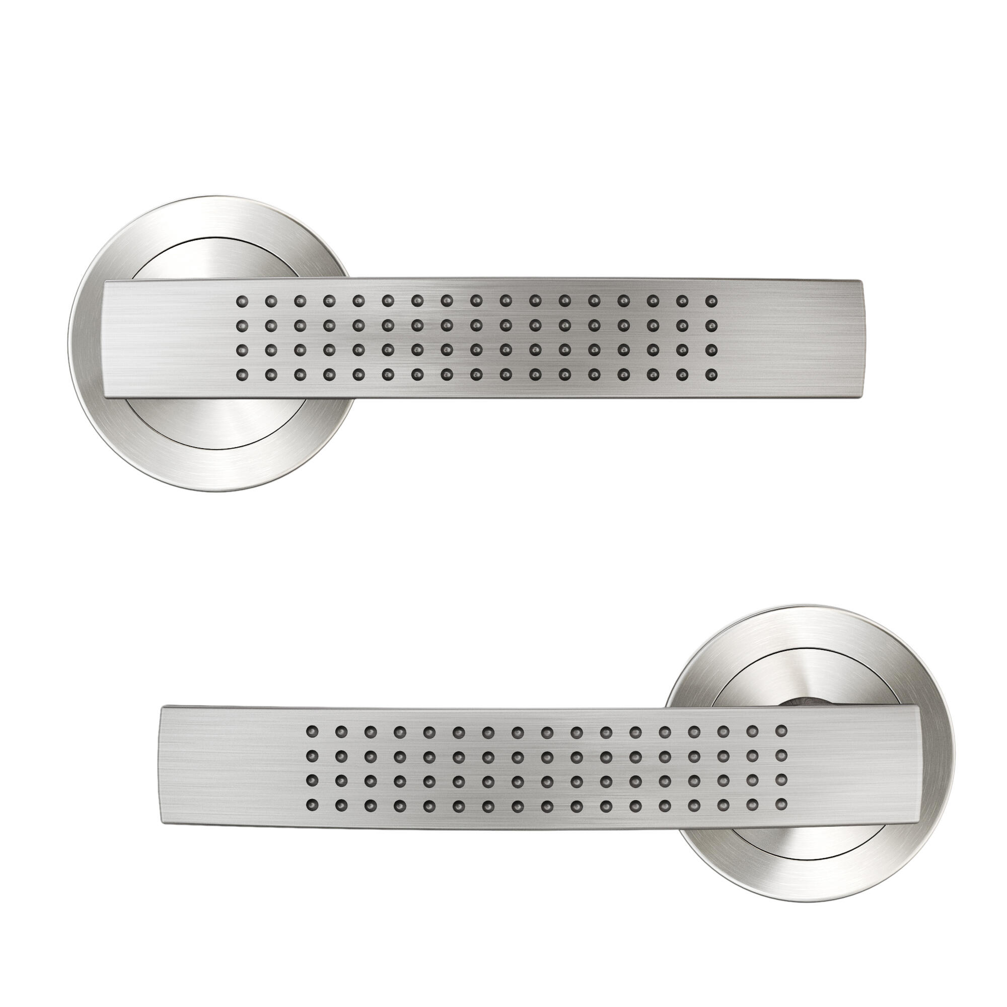 Poignée de porte sur rosace nickel ILDA x2 - 3