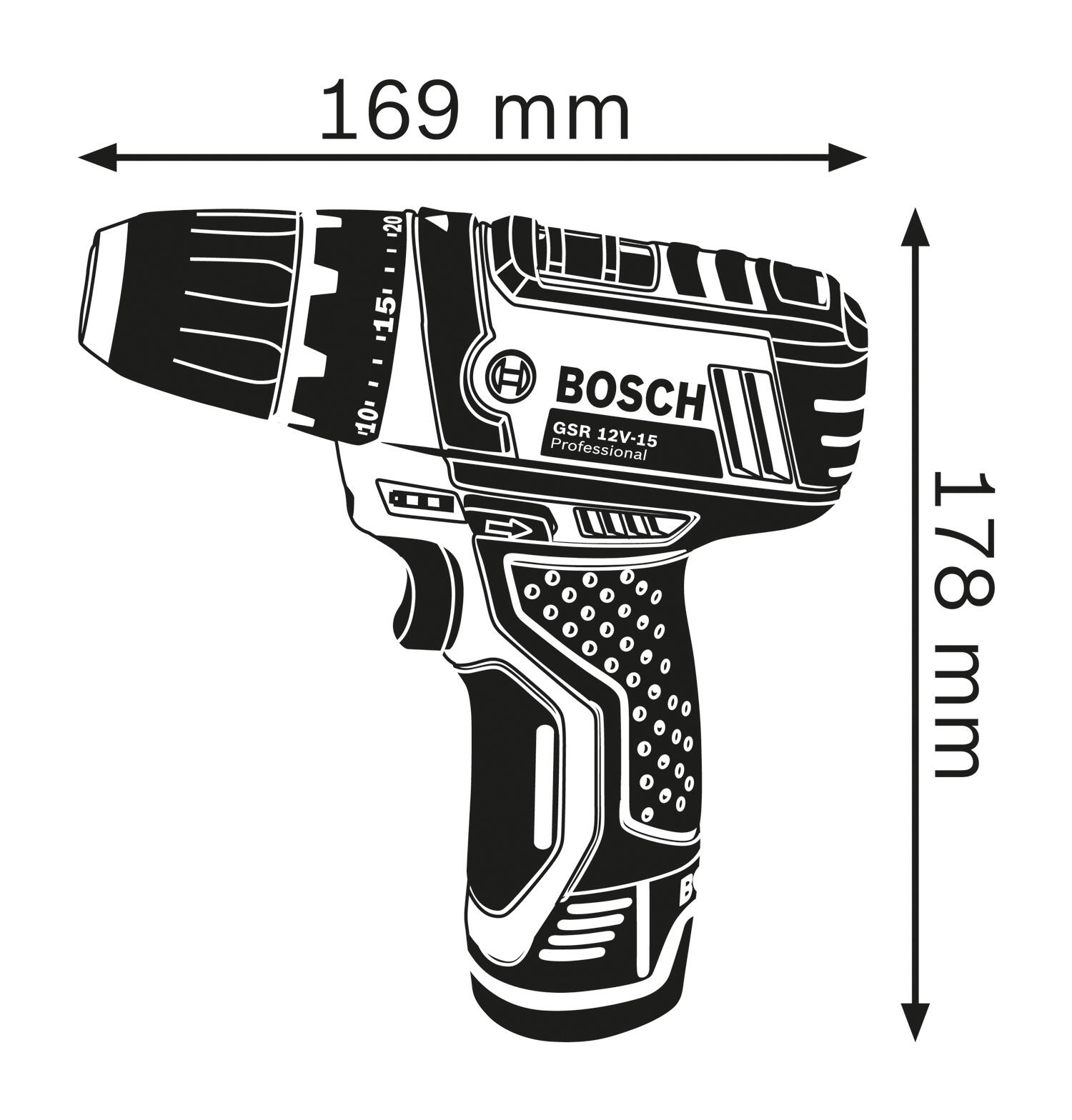 Perceuse visseuse sans fil + sacoche - BOSCH PROFESSIONAL - 4