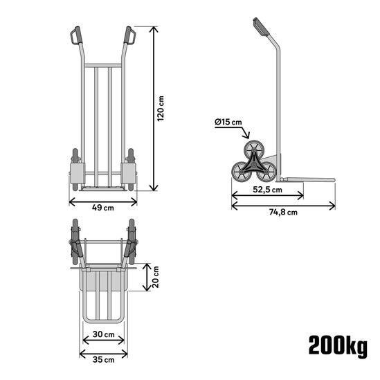 DIABLE SPECIAL ESCALIER 200KG LOKENDO - 7