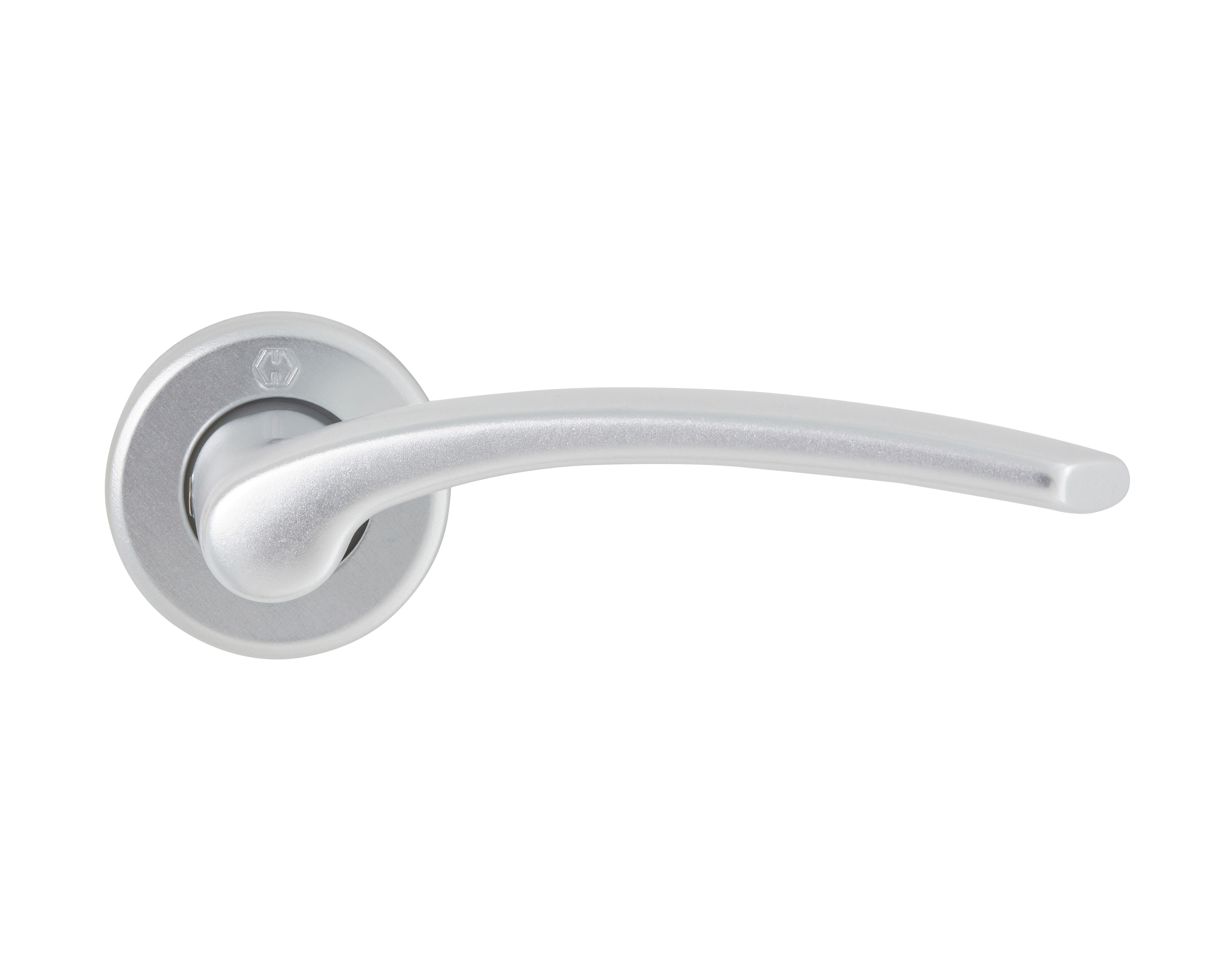 Poignées de porte sur rosace gris IBIZA x2 - CHAINEY - 3