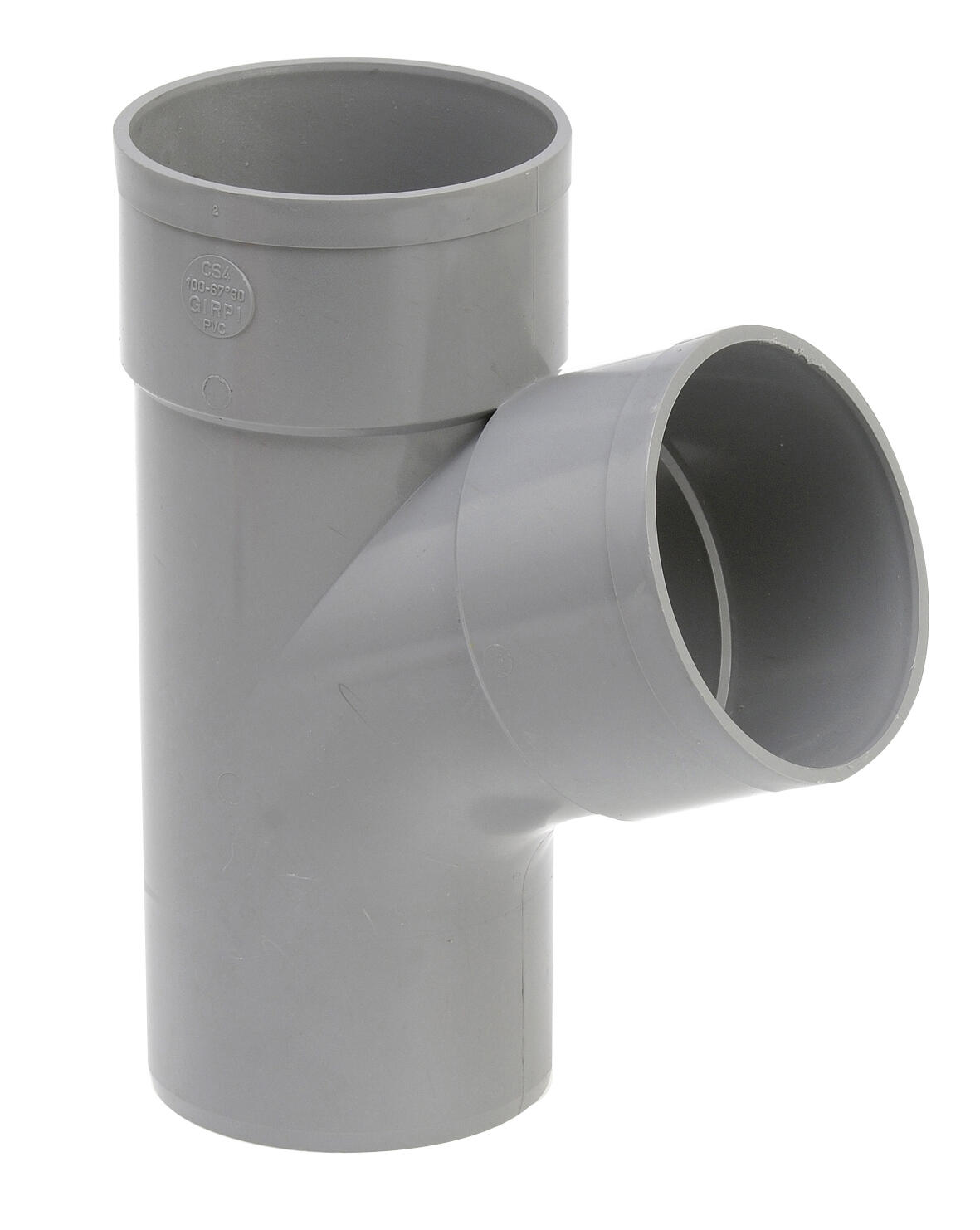 Culotte male/femelle PVC Diam.100 mm, 67°30 - 2