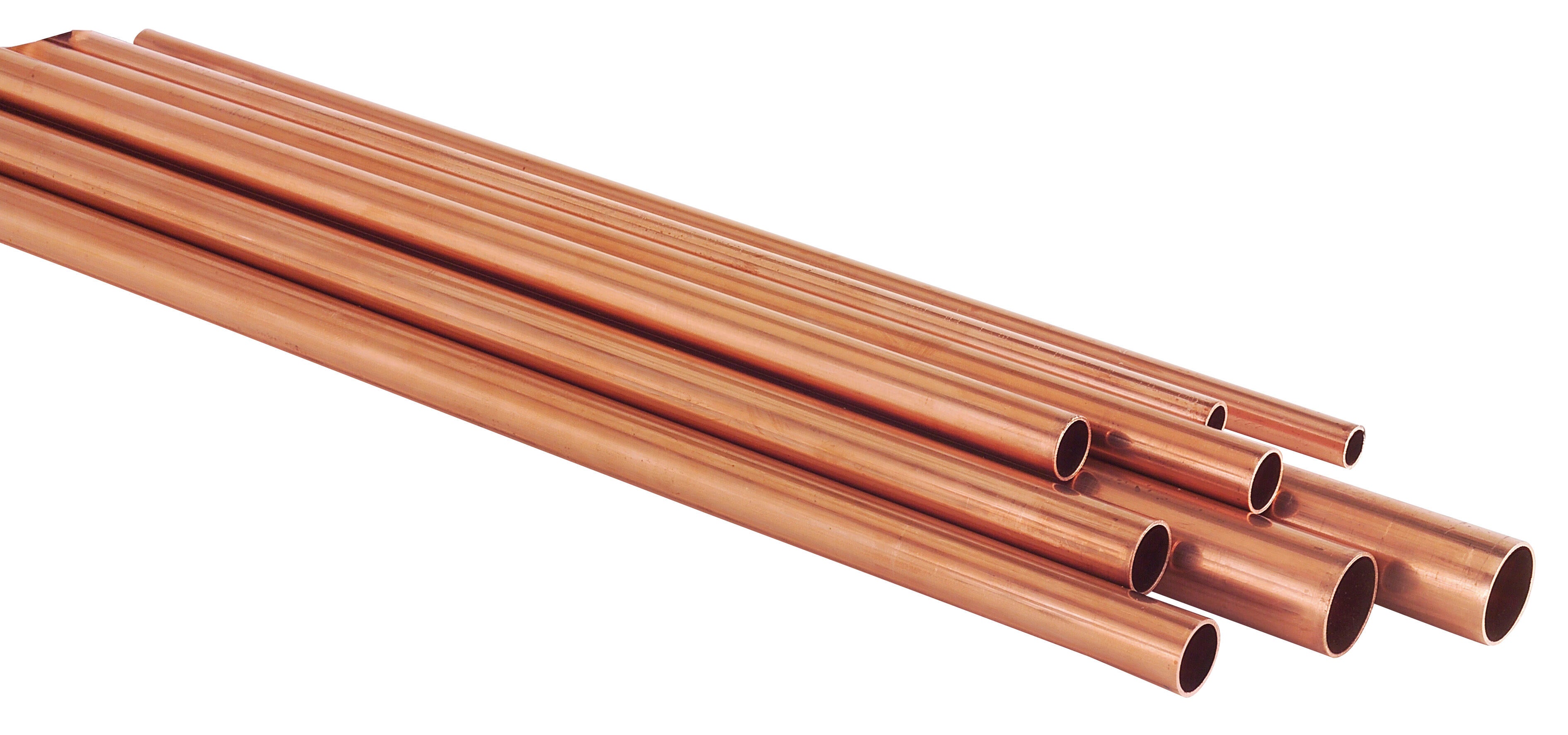 Tube cuivre écroui Diam.12 mm en barre Long.2 m - 2
