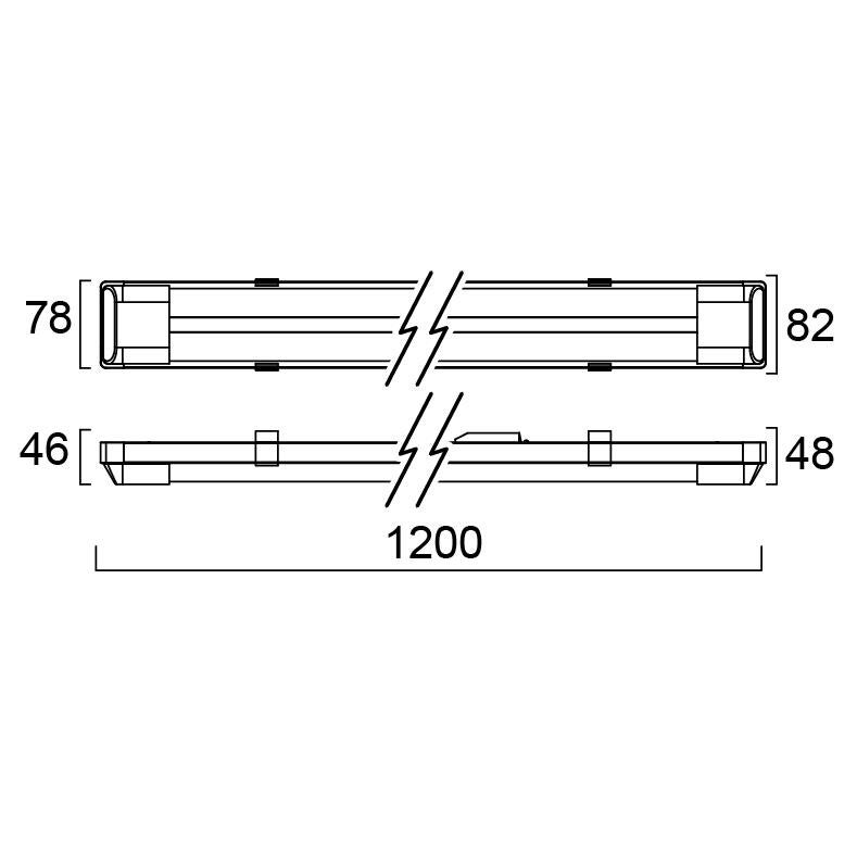 Réglette LED 120 cm IP20  - SYLVANIA - 3