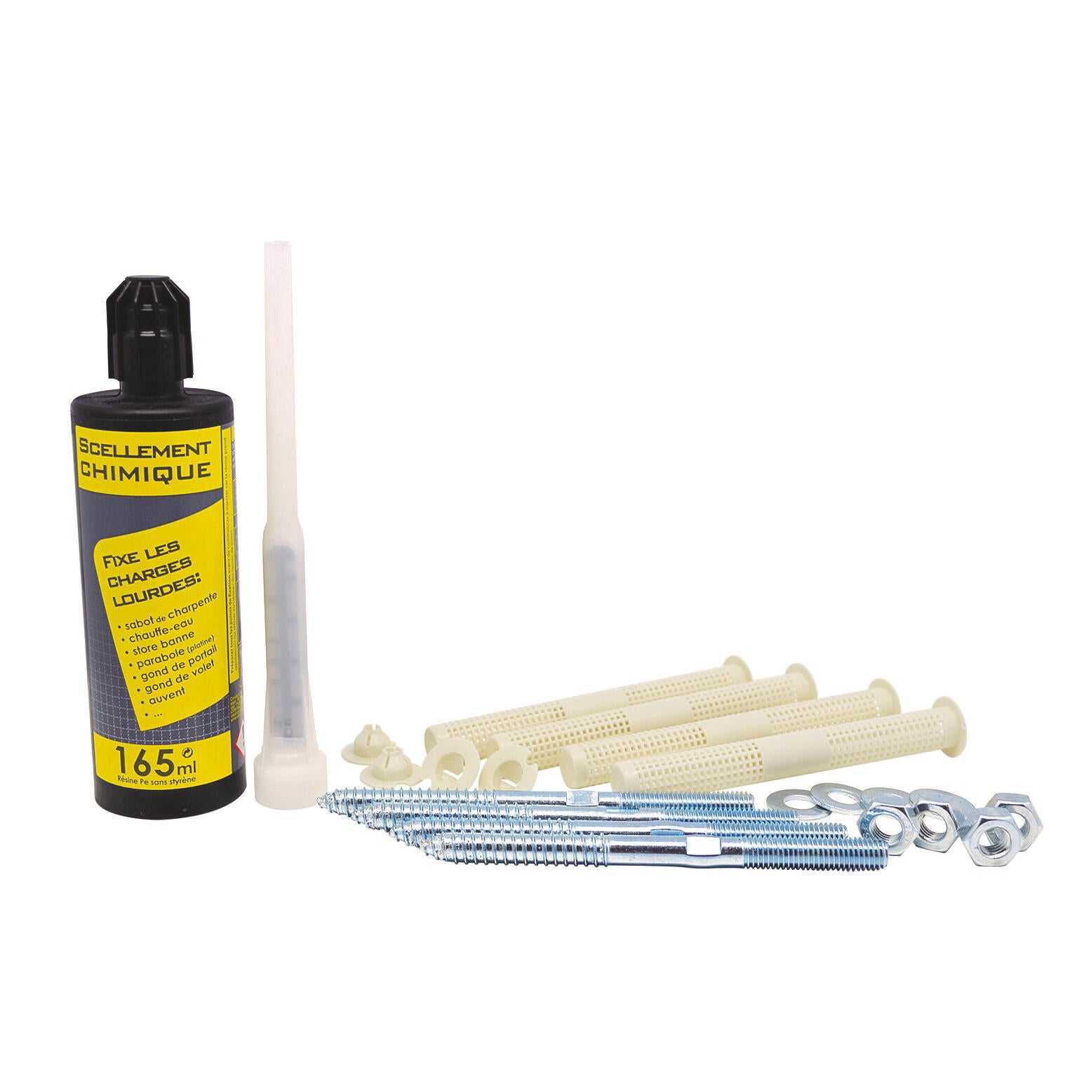 Kit de scellement chimique 165 ml + accessoires - 2