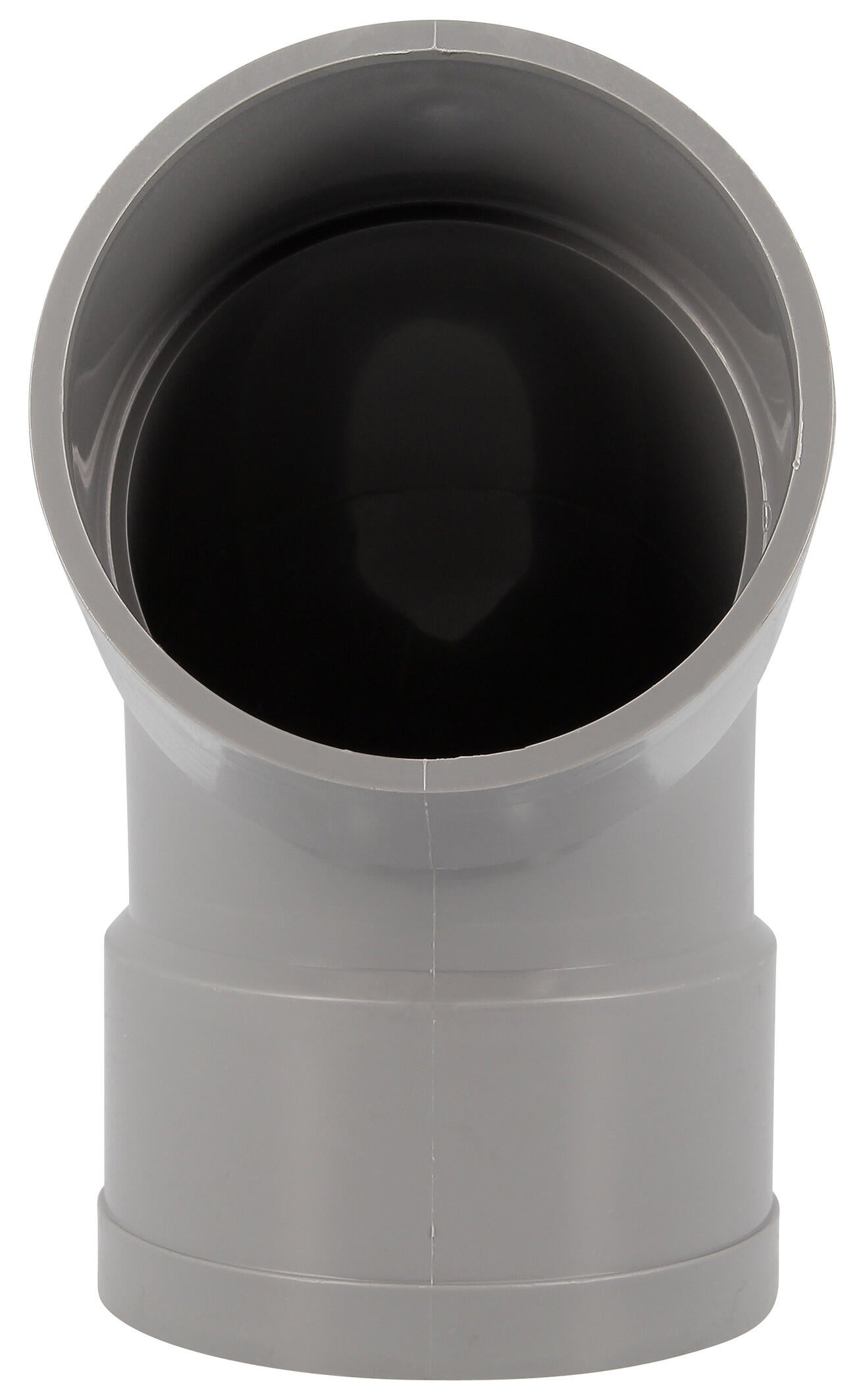 Coude évacuation  67°30 Femelle/Femelle Diam. 80 mm PVC  - NF-Me - 3