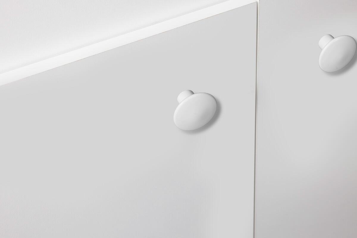 Kitchenette blanche 120 cm plaque électrique et réfrigérateur - 3
