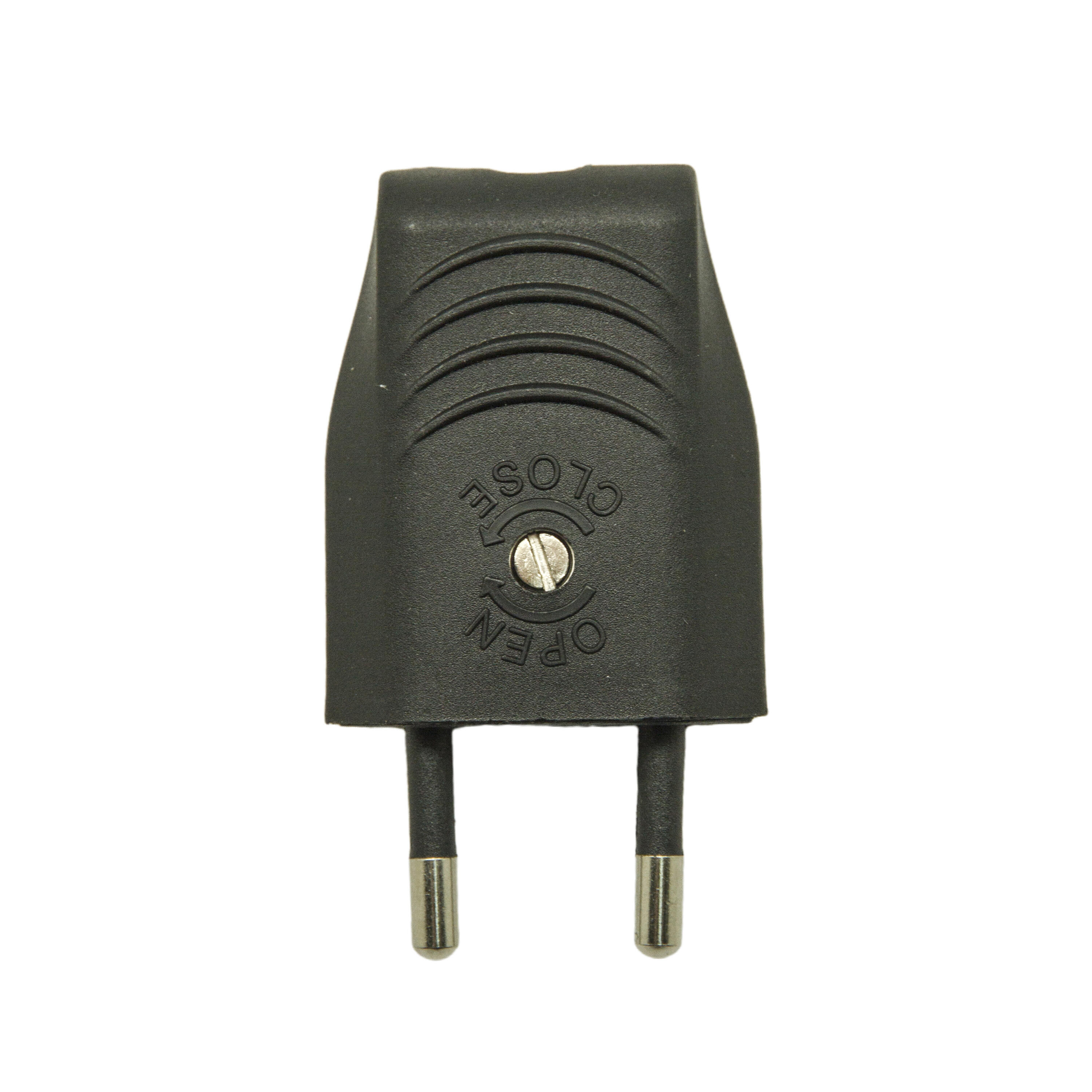 FICHE MALE 2P 6A NOIR - 3