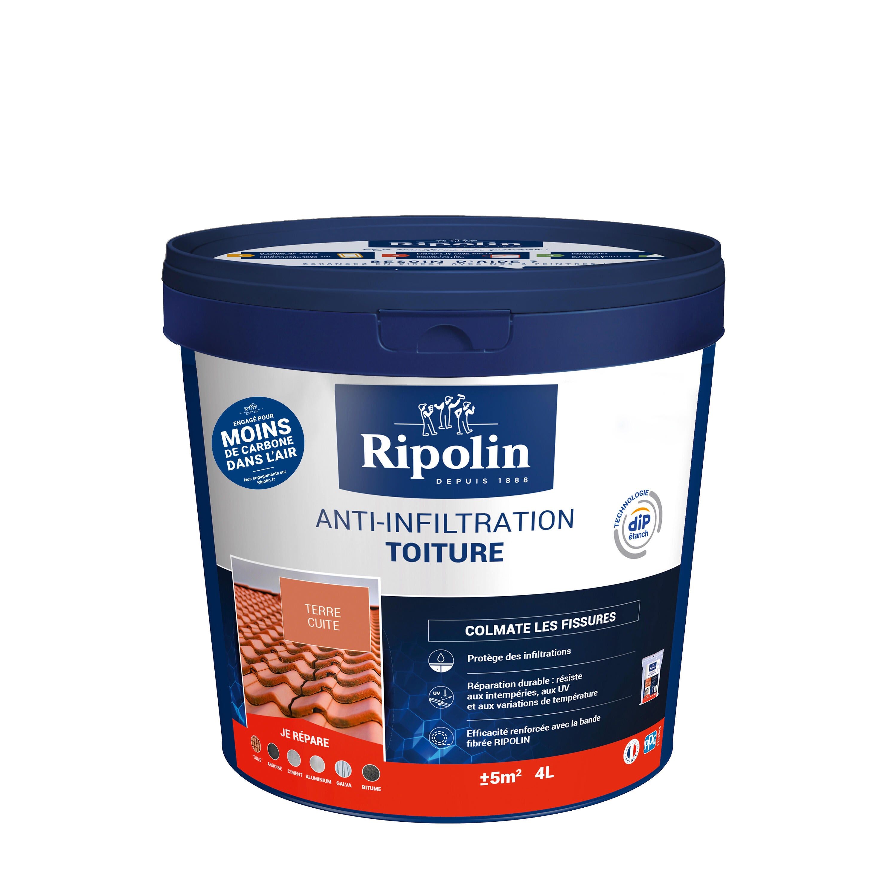 Revêtement anti-infiltration toiture terre cuite 4 L - RIPOLIN - 2