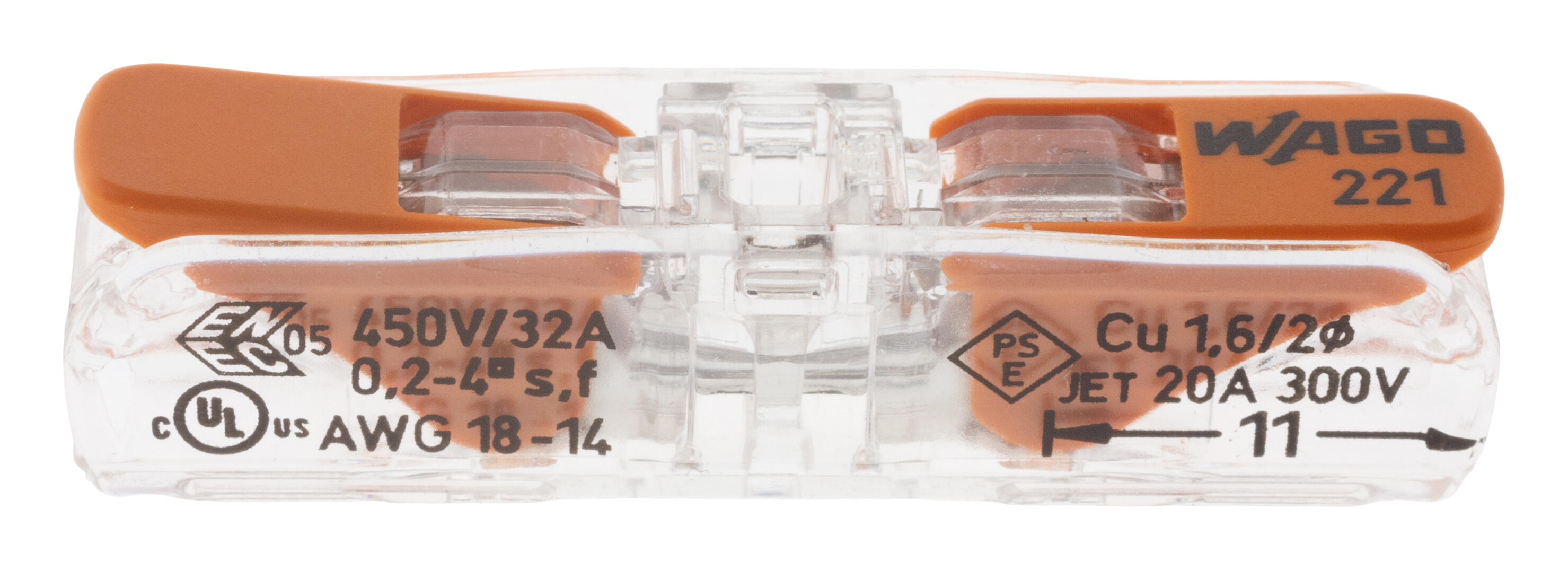 Borne de connexion INLINE 2 entrées 4MM² - 3