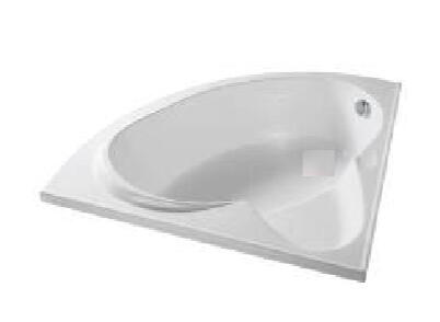 Baignoire d'angle blanche L.140 x l.140 cm Premium - VALENTIN - 3