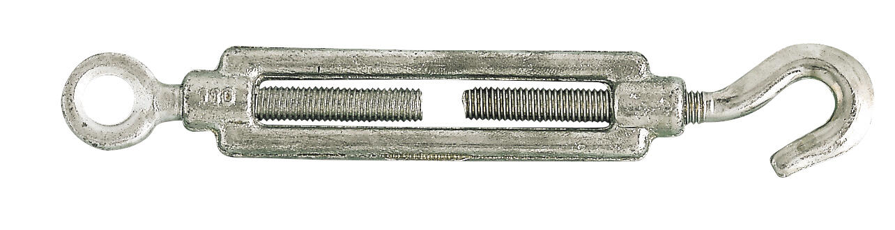 Tendeur 2 crochets acier zingué pour câble D.6 mm - 2