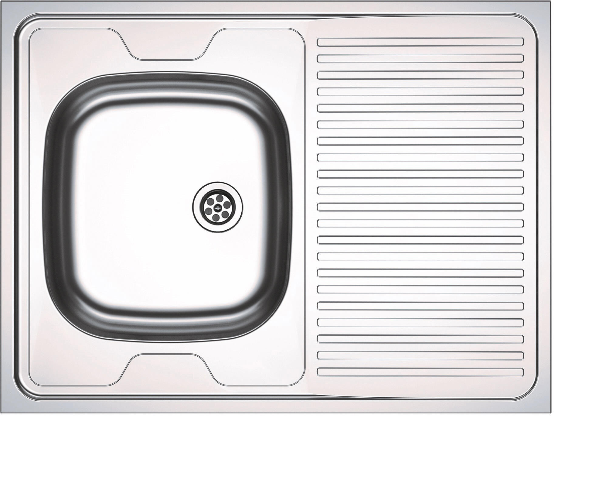 Evier à poser en inox 1 bac + égouttoir 80 x 60 cm - Man FRANKE - 2