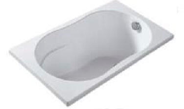 Baignoire rectangulaire blanche L.120 x l.70 cm Minime - VALENTIN - 2