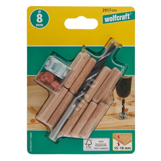 Kit d'assemblage Diam.8 mm - WOLFCRAFT - 2