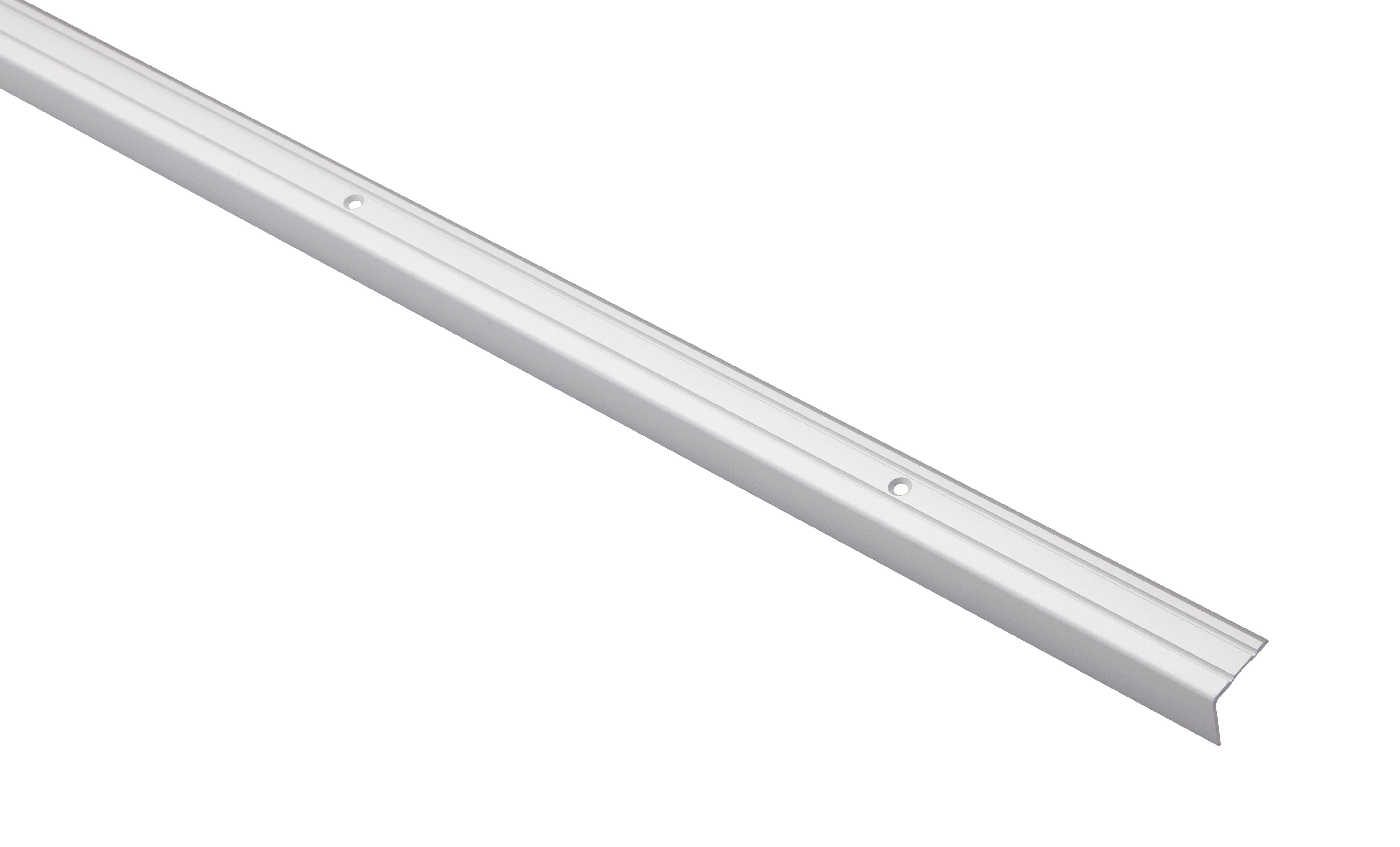 Nez de marche aluminium strié à visser L.110 x l.2,50 cm Tecnis - 3
