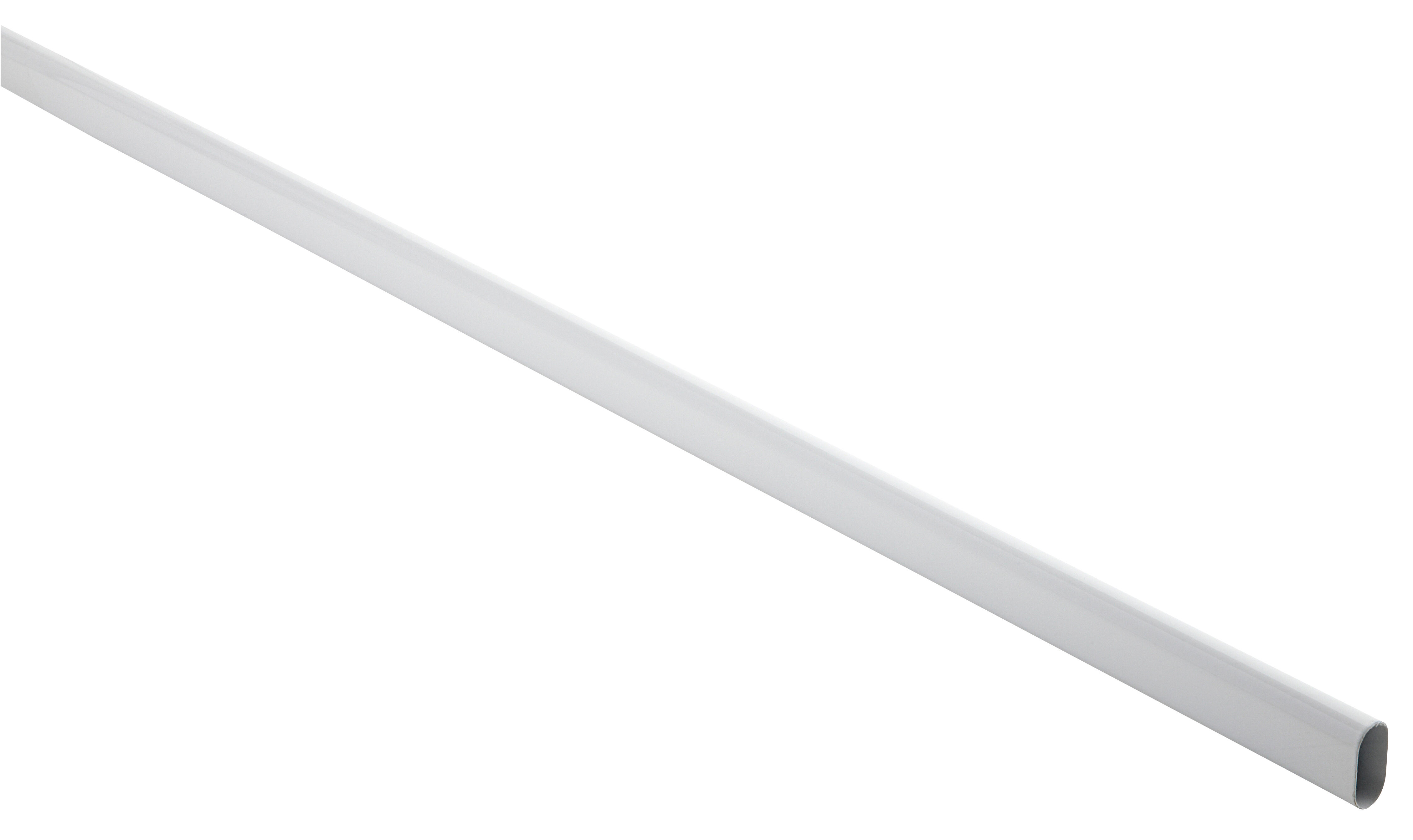 Tube penderie oval blanc Long.1,50 m - HETTICH - 2