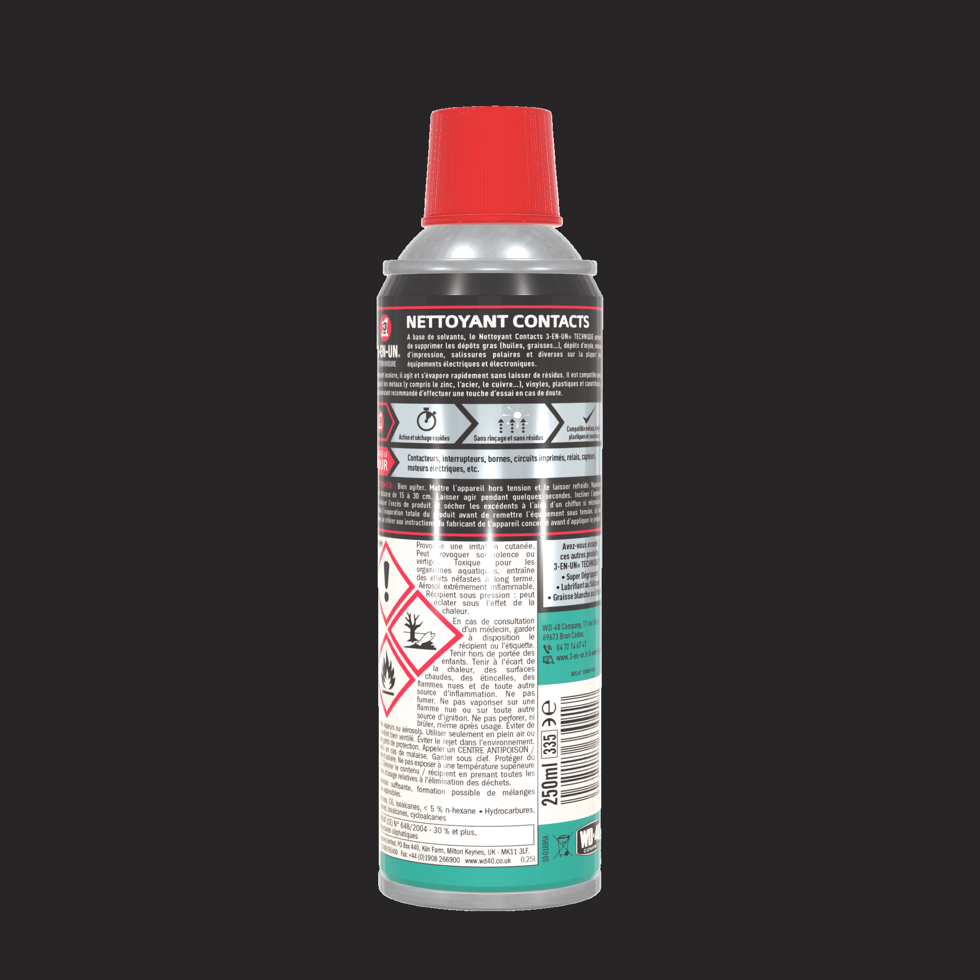 Nettoyant contacts - 3-EN-UN - 3
