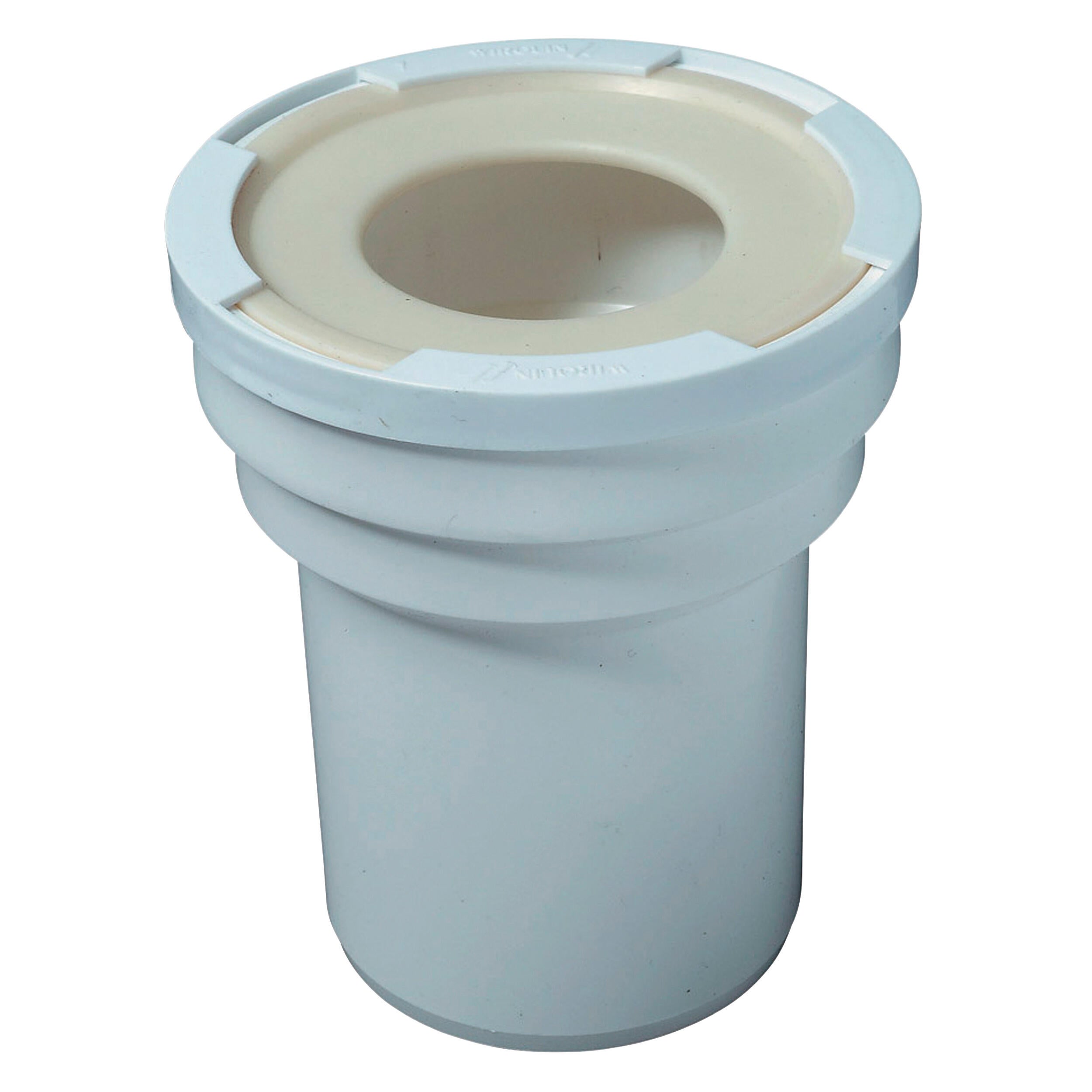 Manchon droit pour sortie de cuvette WC Ø100 mm WIRQUIN PRO - 2