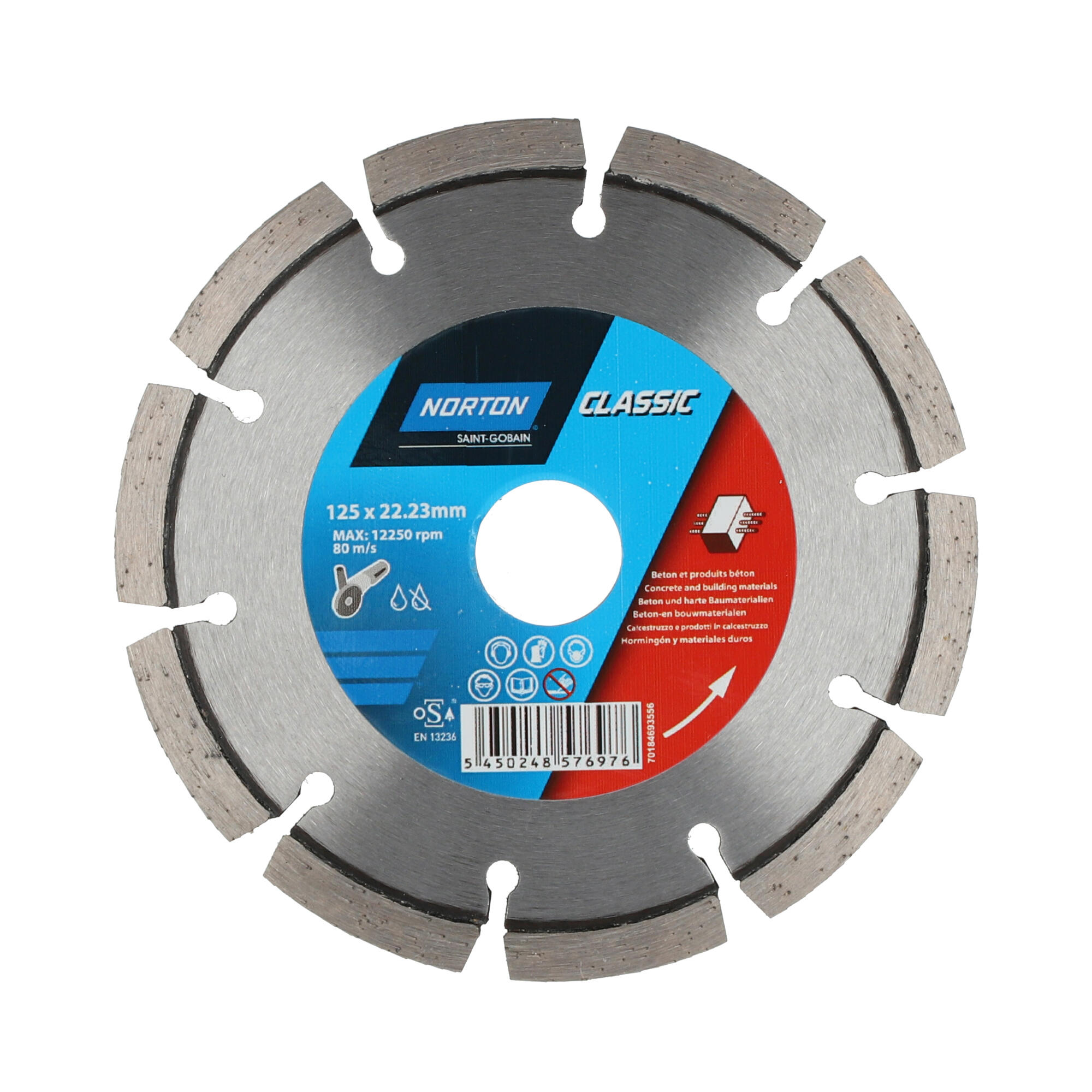 Disque diamant pour béton et béton armé Diam.125 mm - NORTON - 2