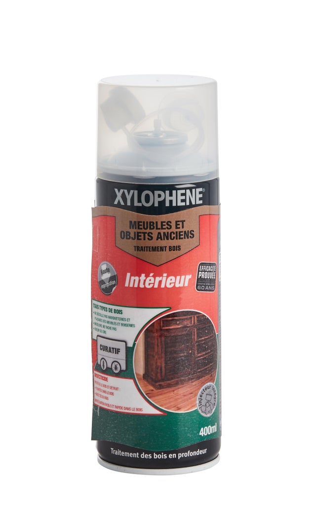 Traitement bois meubles, objets et parquets intérieur aérosol 400 ml - XYLOPHENE