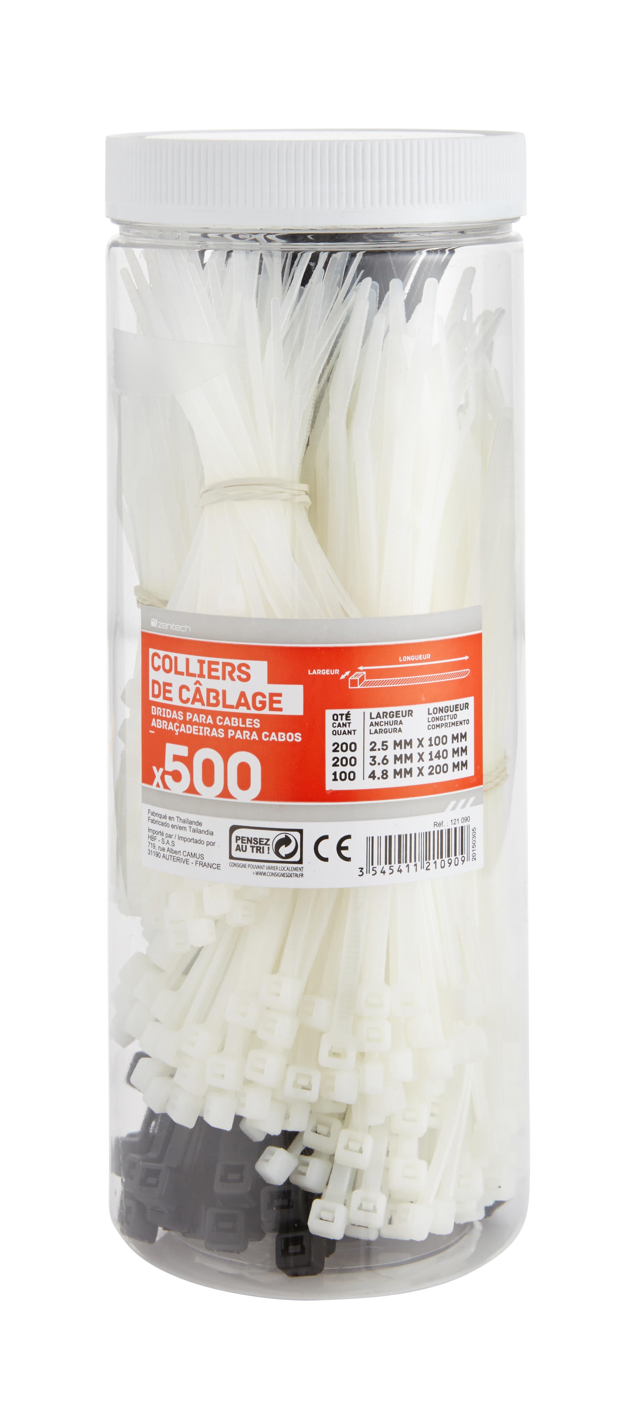 Lot de 500 colliers de fixation - 2