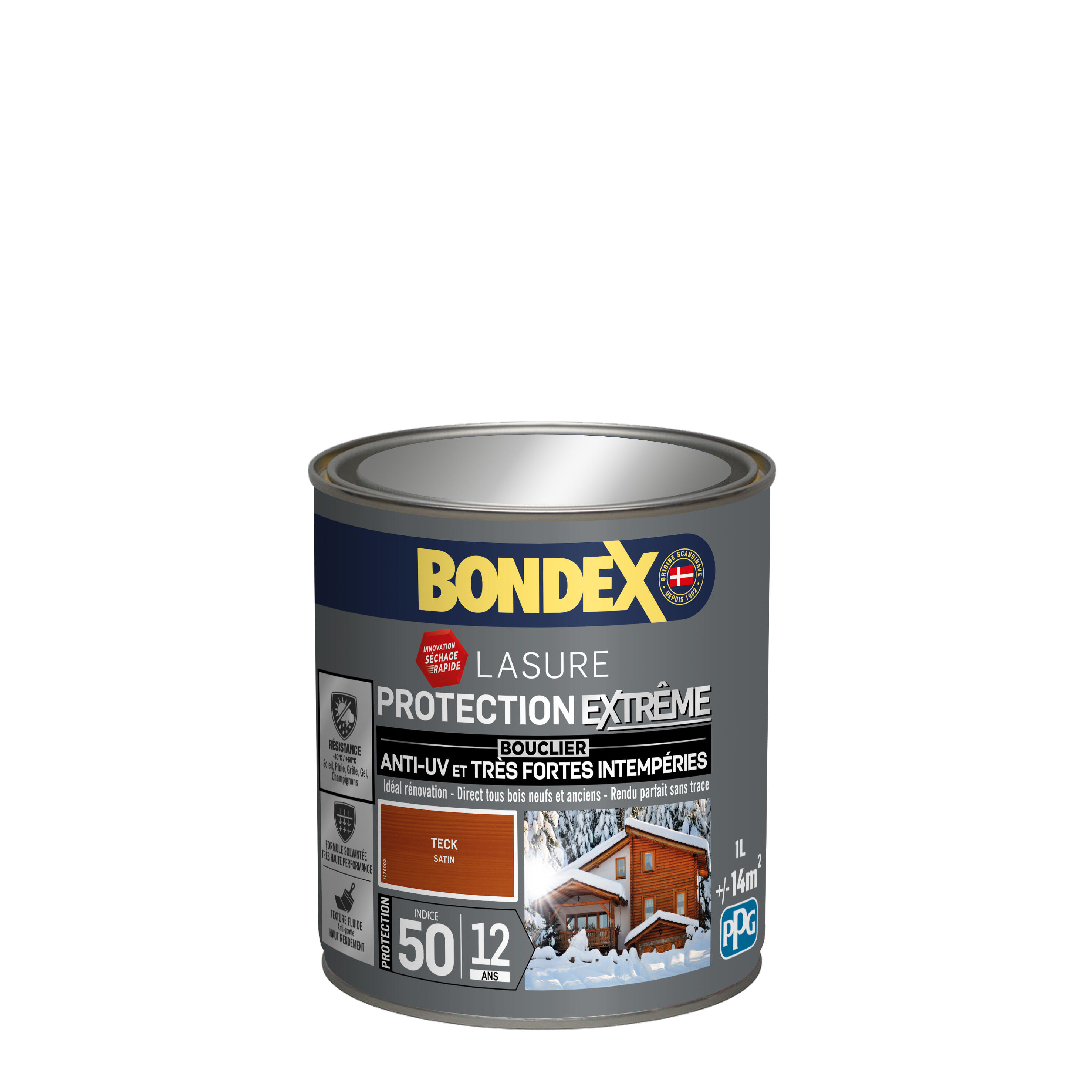 Lasure protection extrême 12 ans teck 1 L - BONDEX - 4