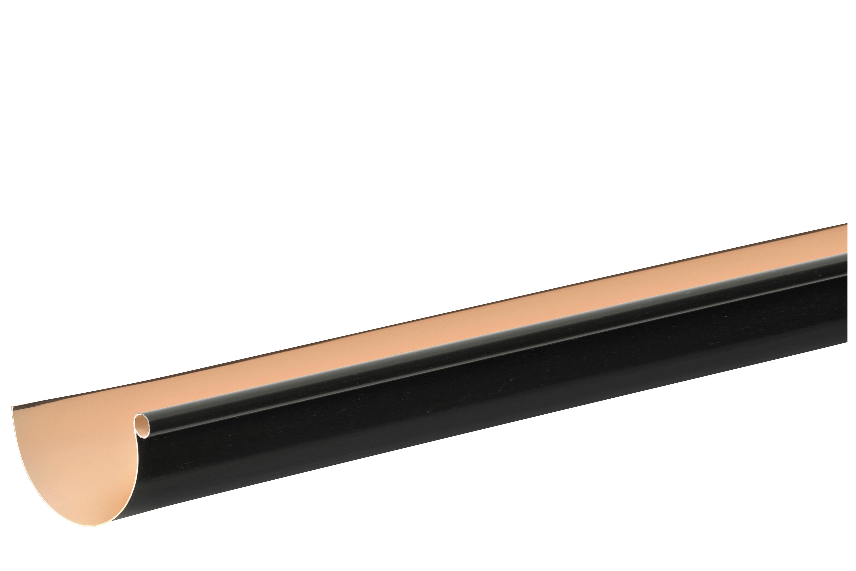 Gouttière demi-ronde PVC grise Dév.250 mm Long.2 m - GIRPI - 4