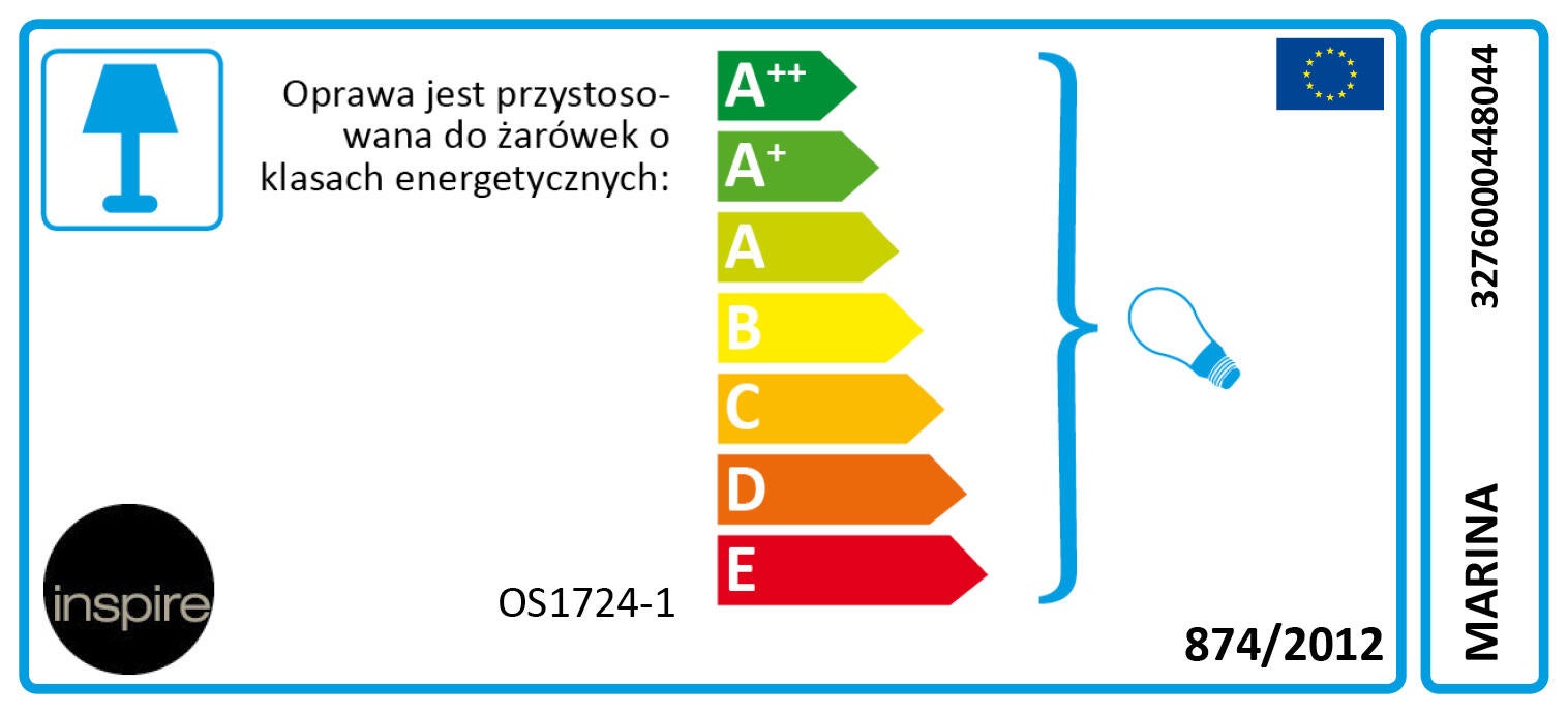 Kinkiet zewnętrzny ogrodowy Rust Marina E27 patyna IP44 Inspire - 12