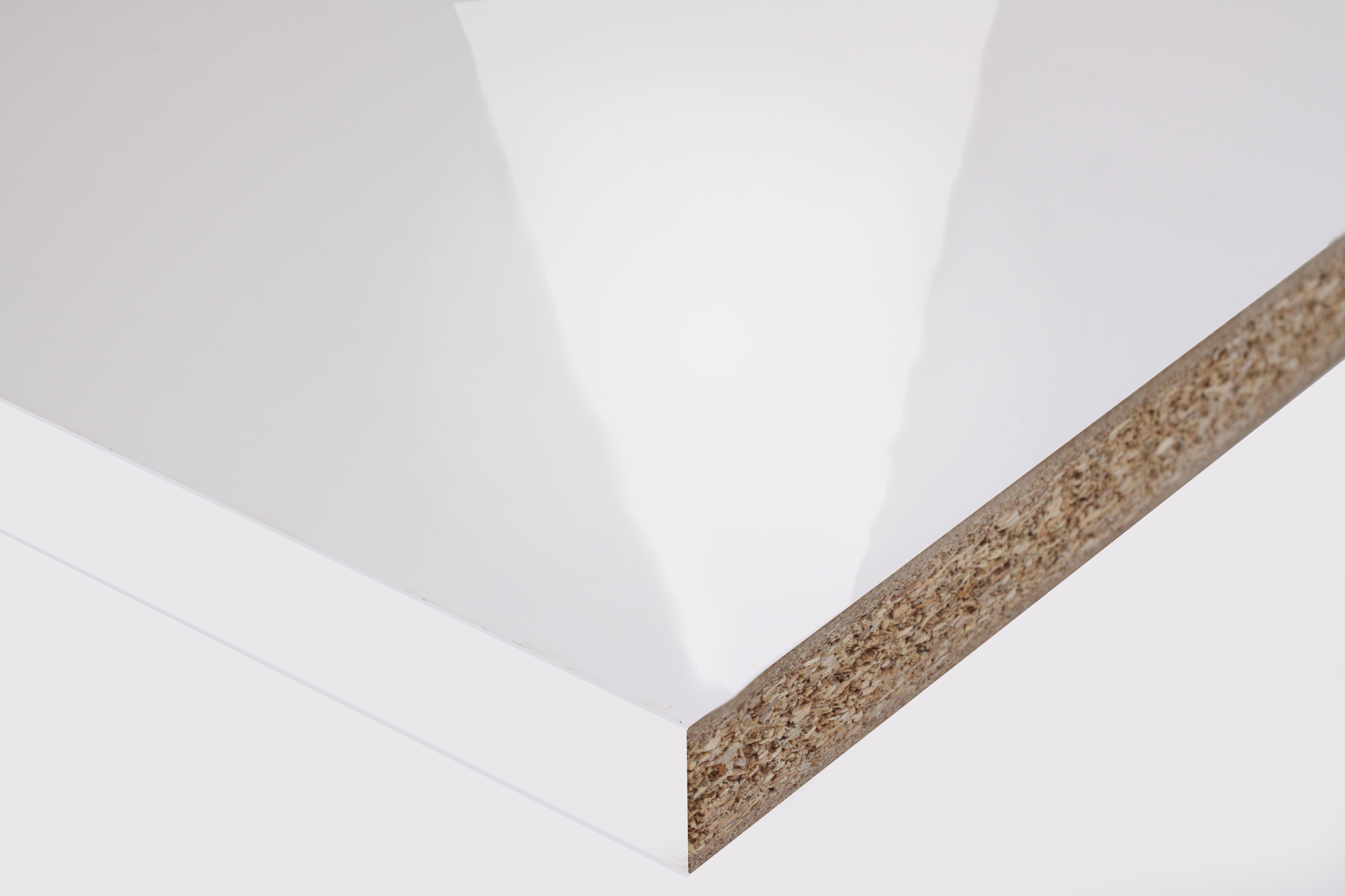 Plan de travail stratifié Chêne Flandres / Blanc Brillant L.3040 x P.630 x ép.39 mm hydrofuge - 2