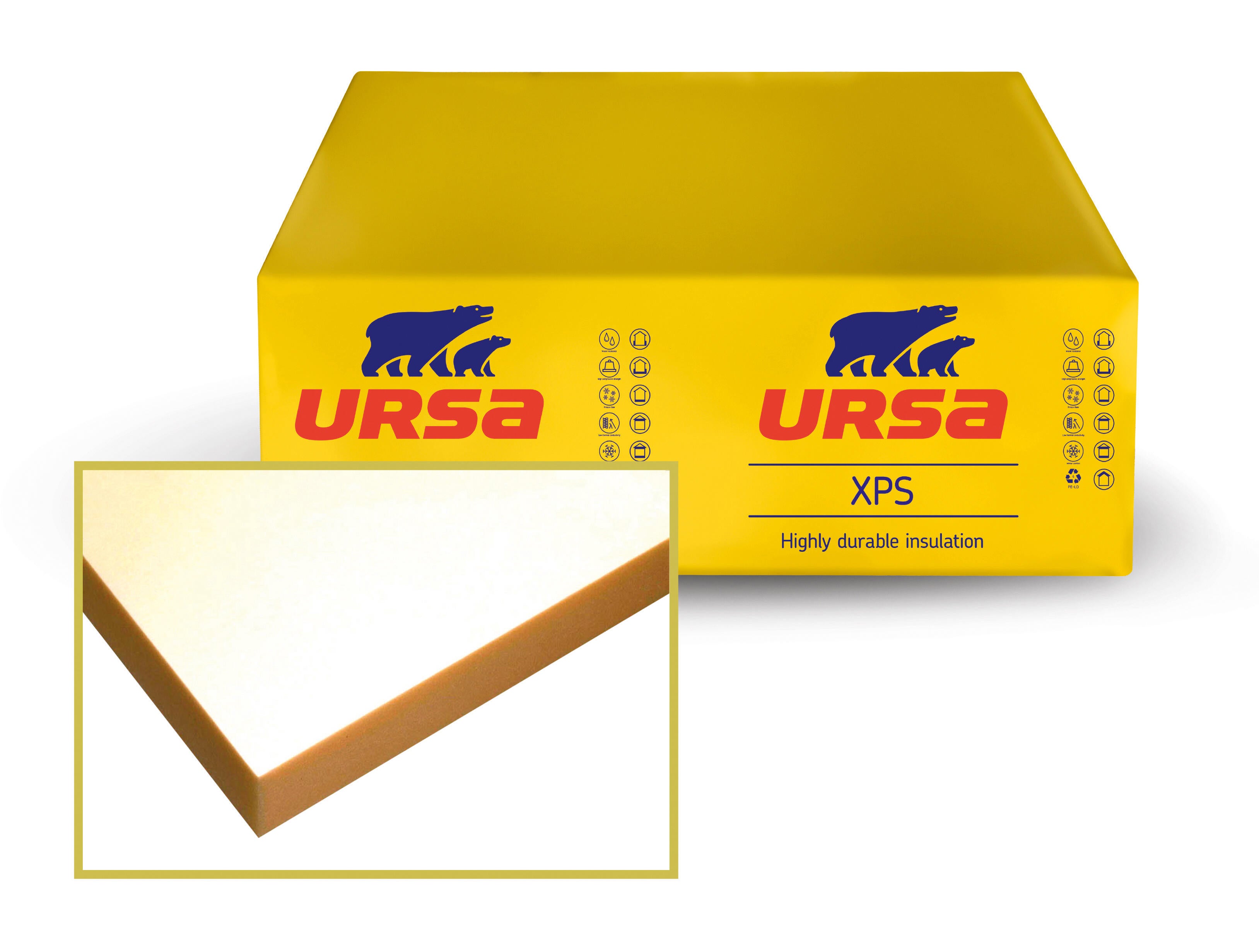 Panneau isolant polystyrène extrudé URSA XPS N W I Ep. 20 mm 1,25x0,6m R=0,60 m².k/w - 3