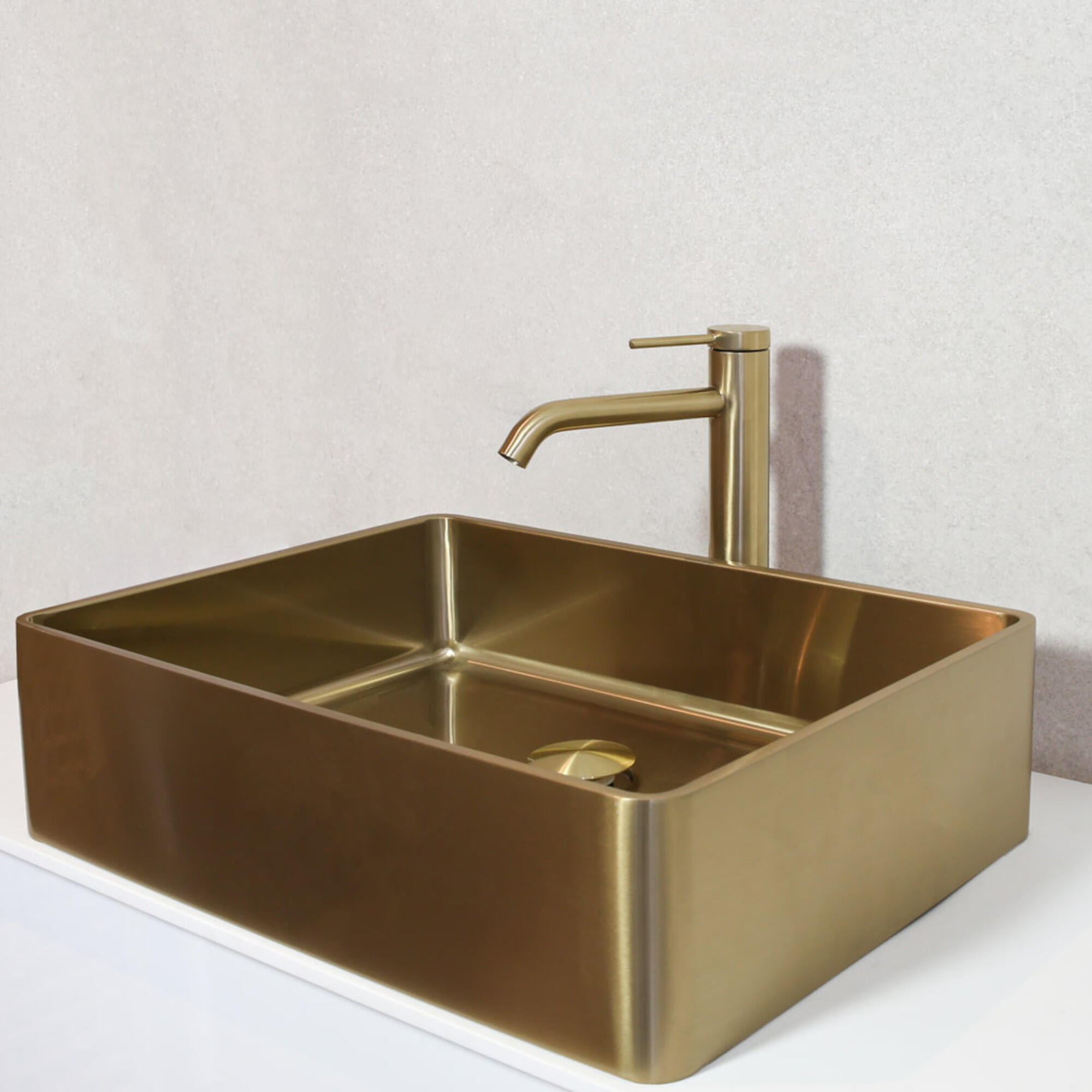 Mitigeur lavabo haut - Or brossé - Lollipop - 3