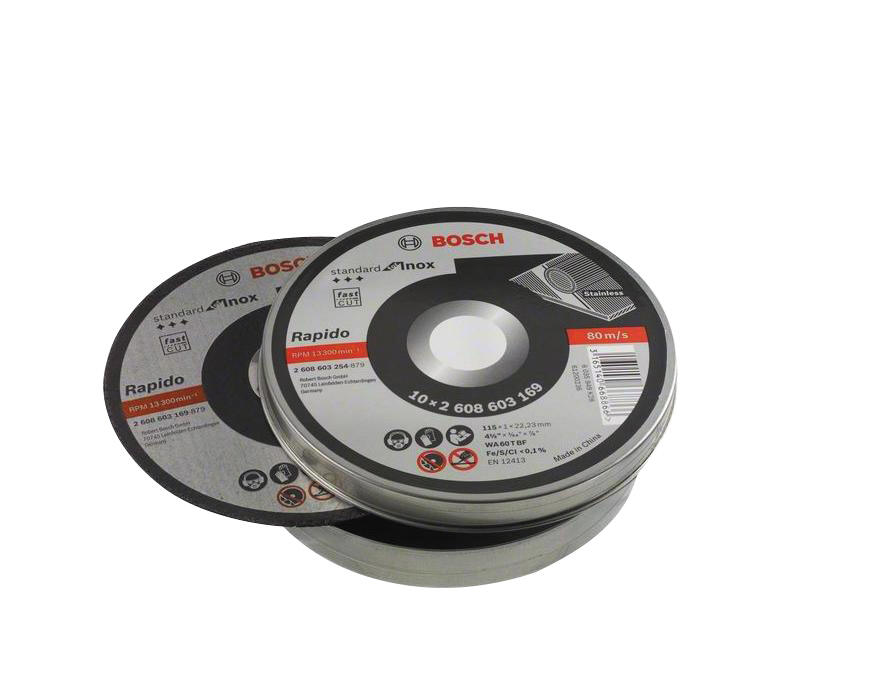 Disques à tronçonner pour inox Diam.125 mm lot de 10 - BOSCH - 3