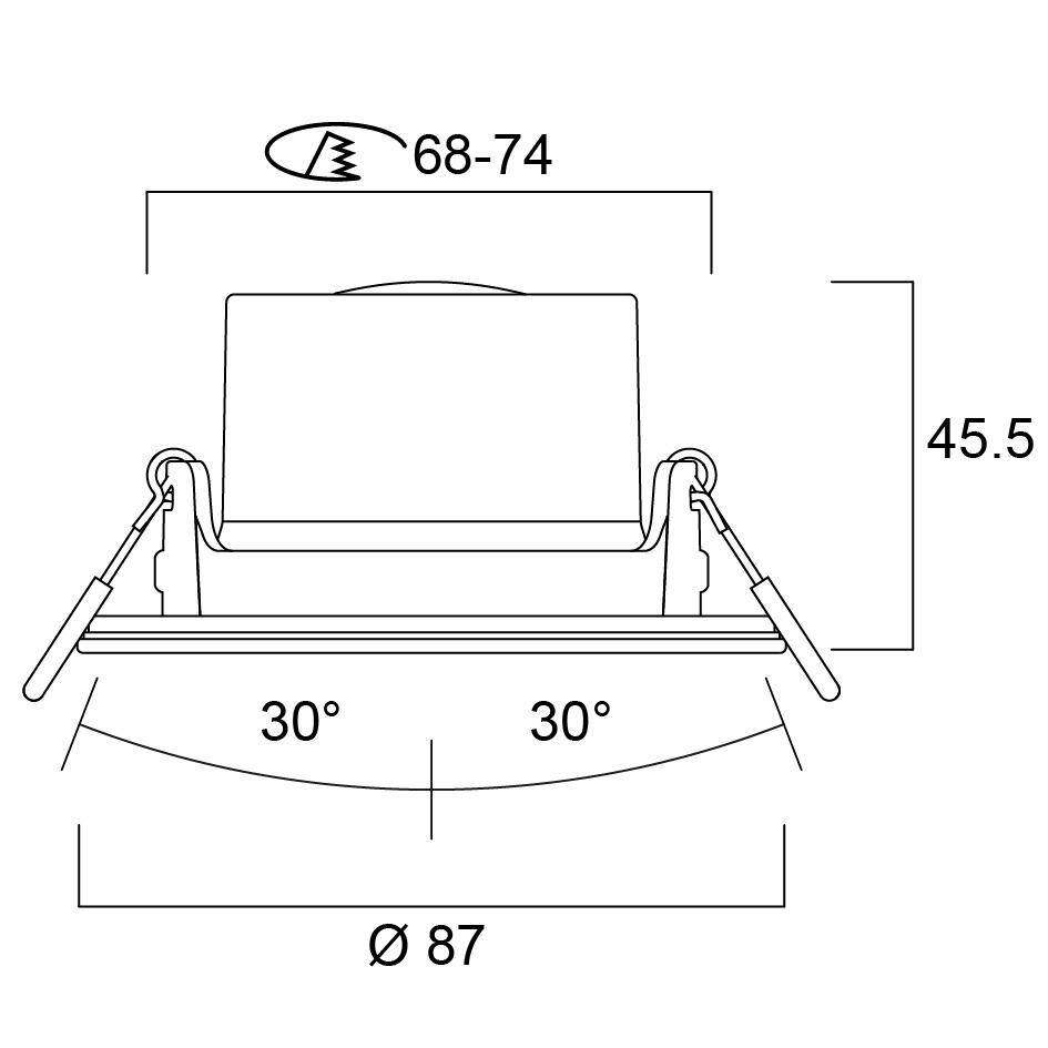 Spot LED encastrable lot de 3 - SYLVANIA - 2