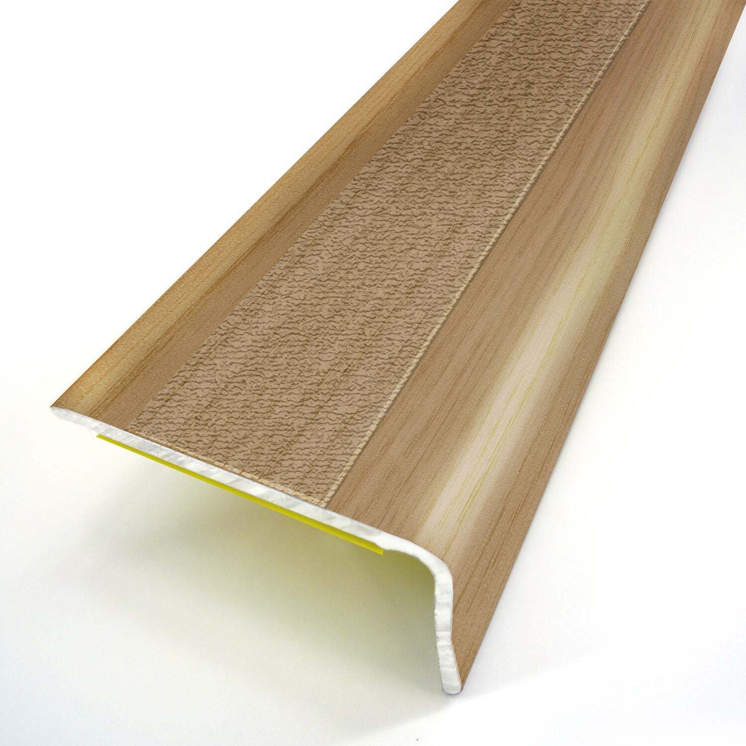 Nez de marche bois chêne rustique auto-adhésif L.110 x l.3,60 cm  - 2