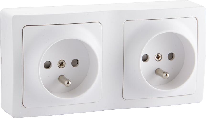 Double prise de courant 2P+T BLOK  - DEBLEX - 2