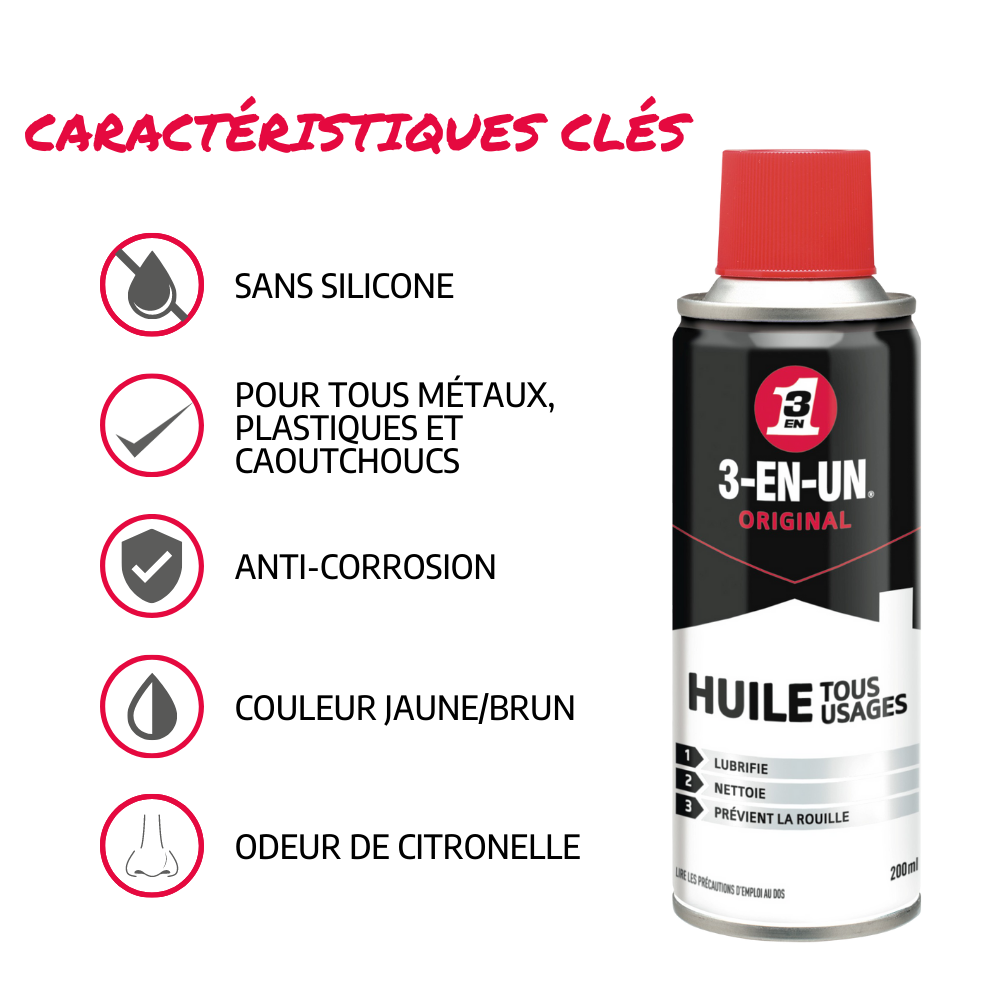 Huile tous usages - 3-EN-UN - 3