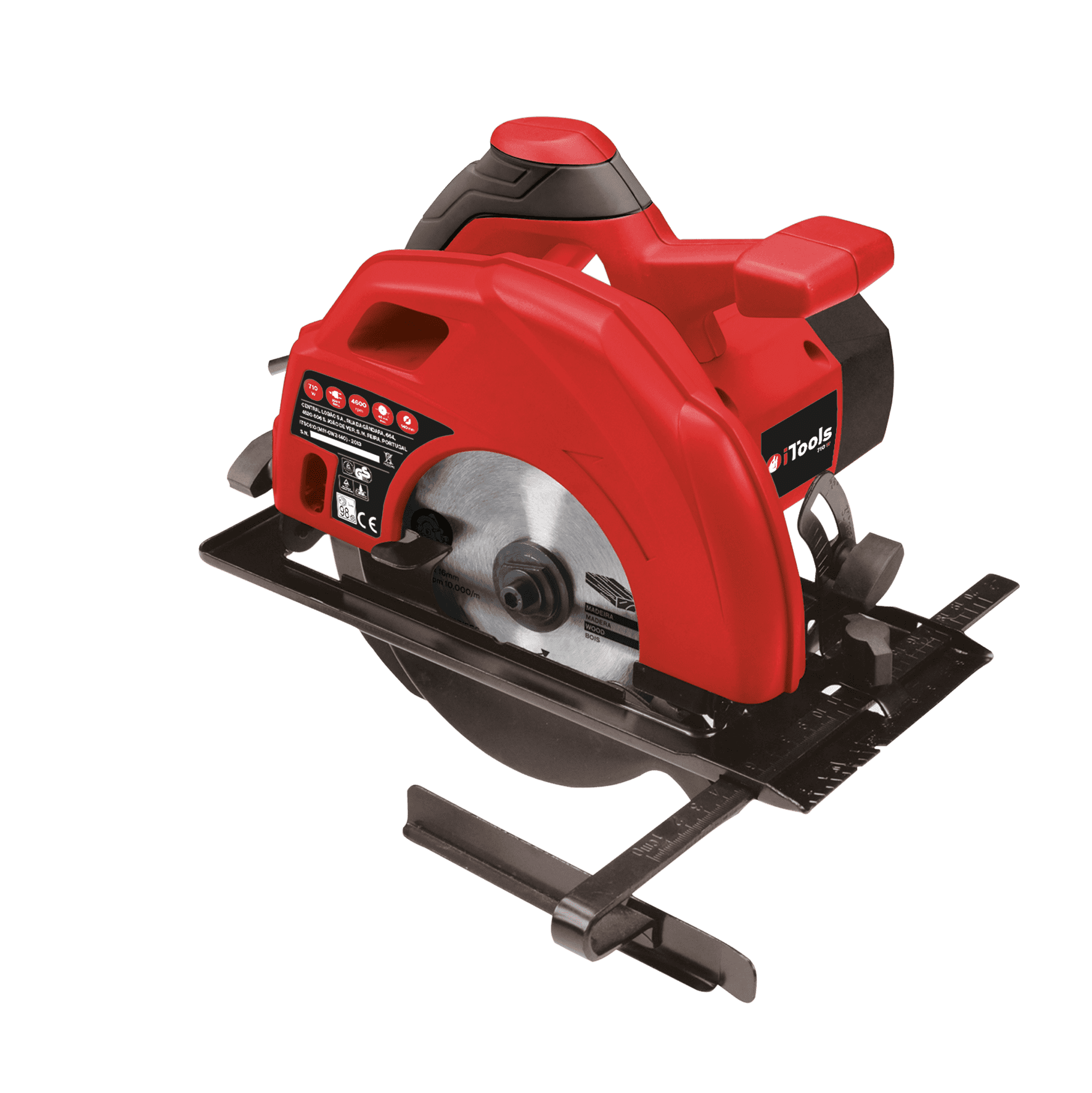 Sierra circular con cable 710 w 4600 rpm