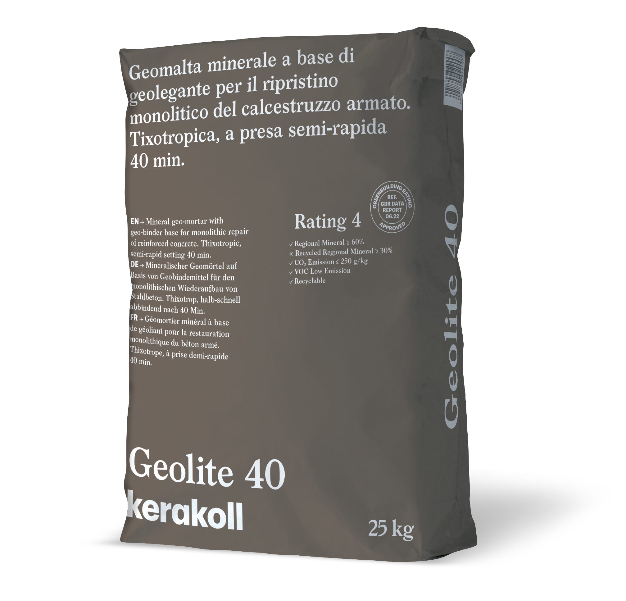 Malta KERAKOLL GEOLITE 40 25KG grigia 25 kg | Leroy Merlin