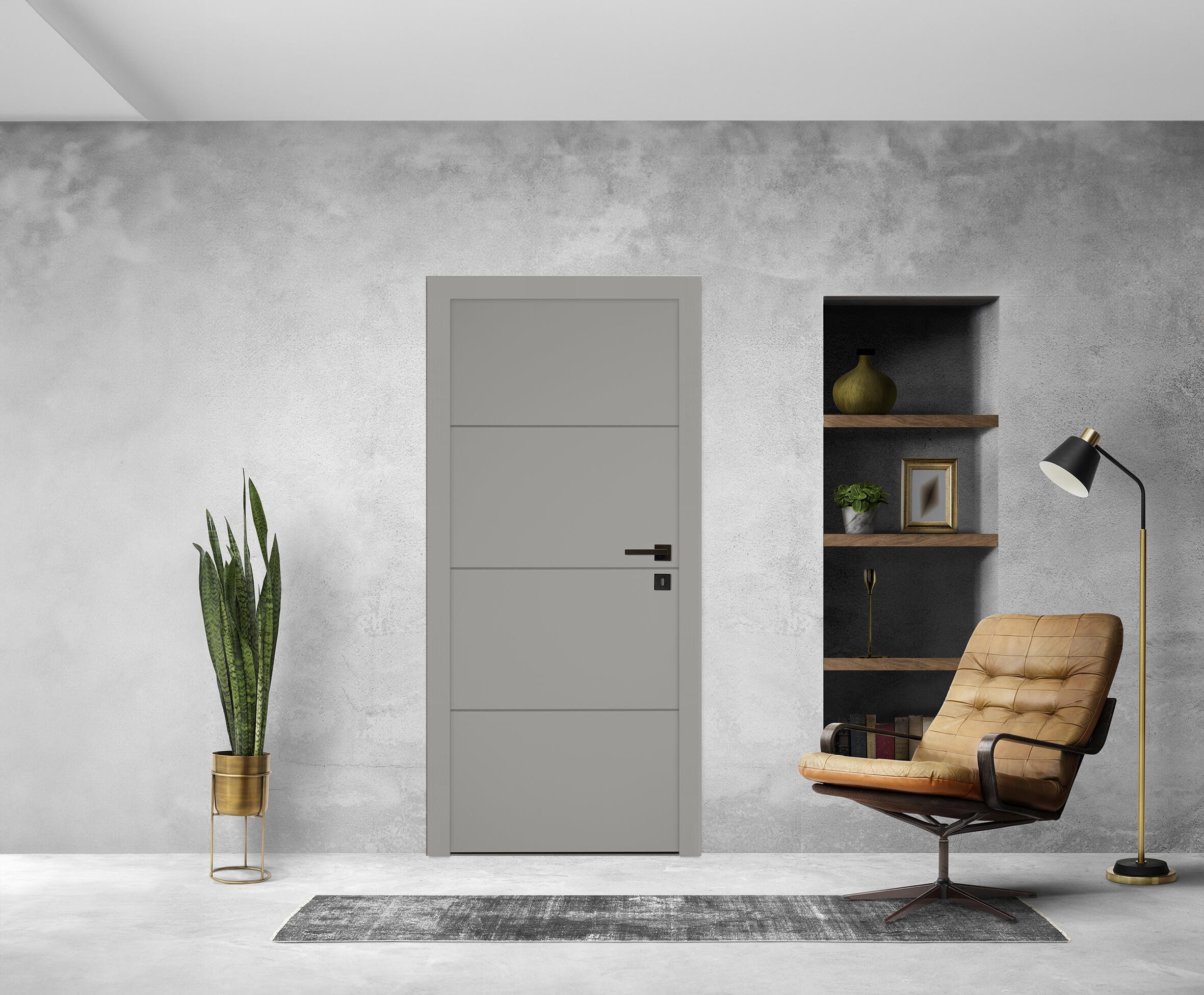 Bloc-porte acoustique Milan H.204 x l.83 cm - 2