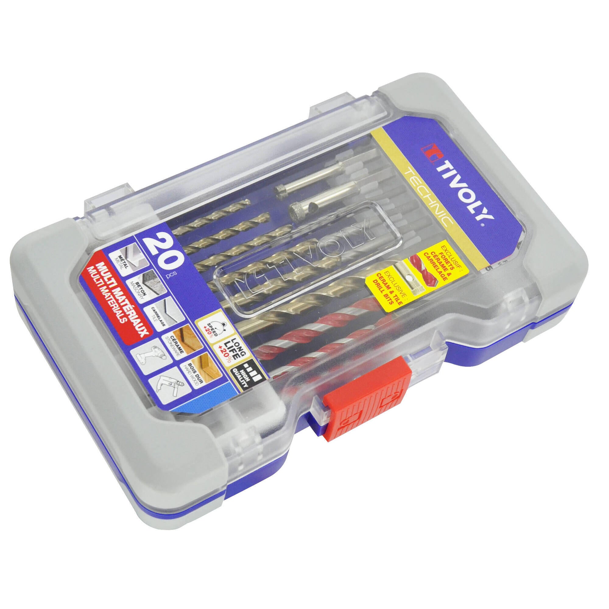 Coffret accessoires perçage vissage 20 pièces - TIVOLY - 4