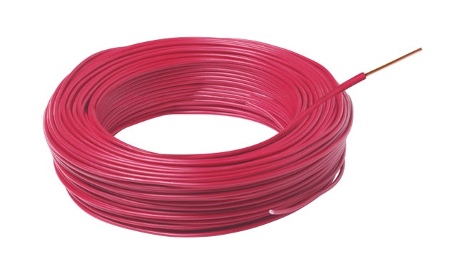 Fil électrique HO7VU 1.5 mm² 25 m rouge- MIGUELEZ SL
