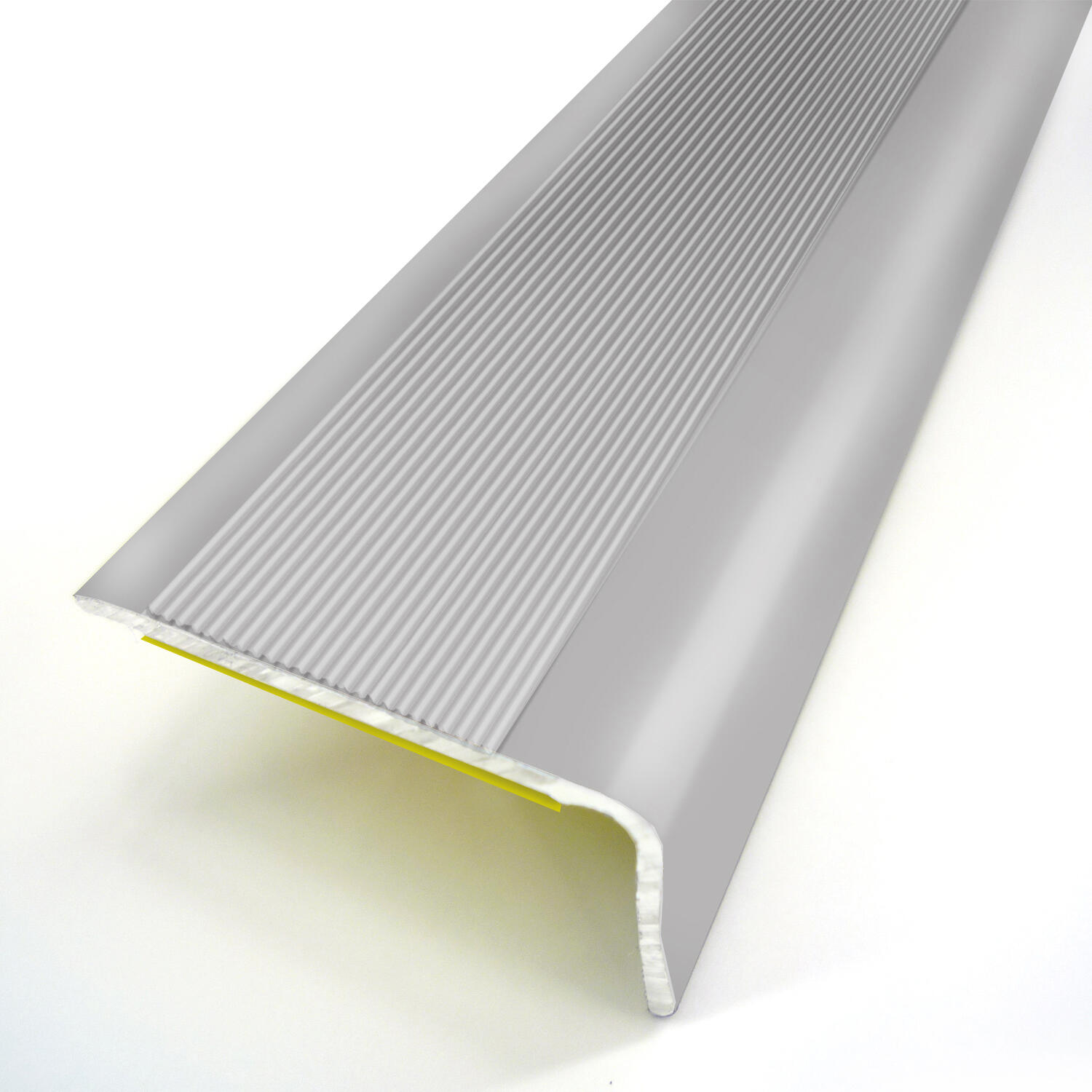Nez de marche aluminium strié auto-adhésif L.110 x l.3,60 cm  - 4