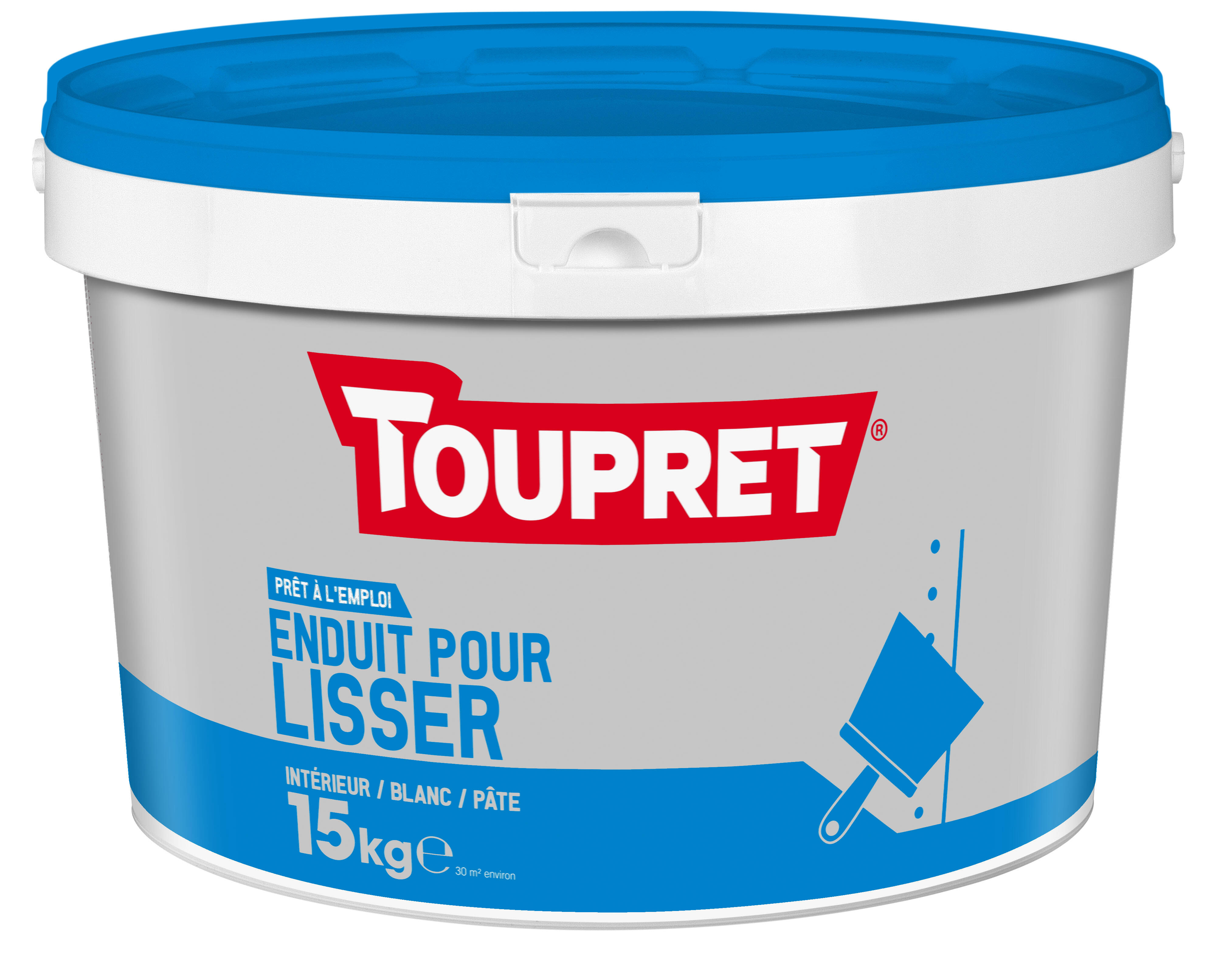 Enduit de lissage en pâte intérieur 15 kg - TOUPRET - 3